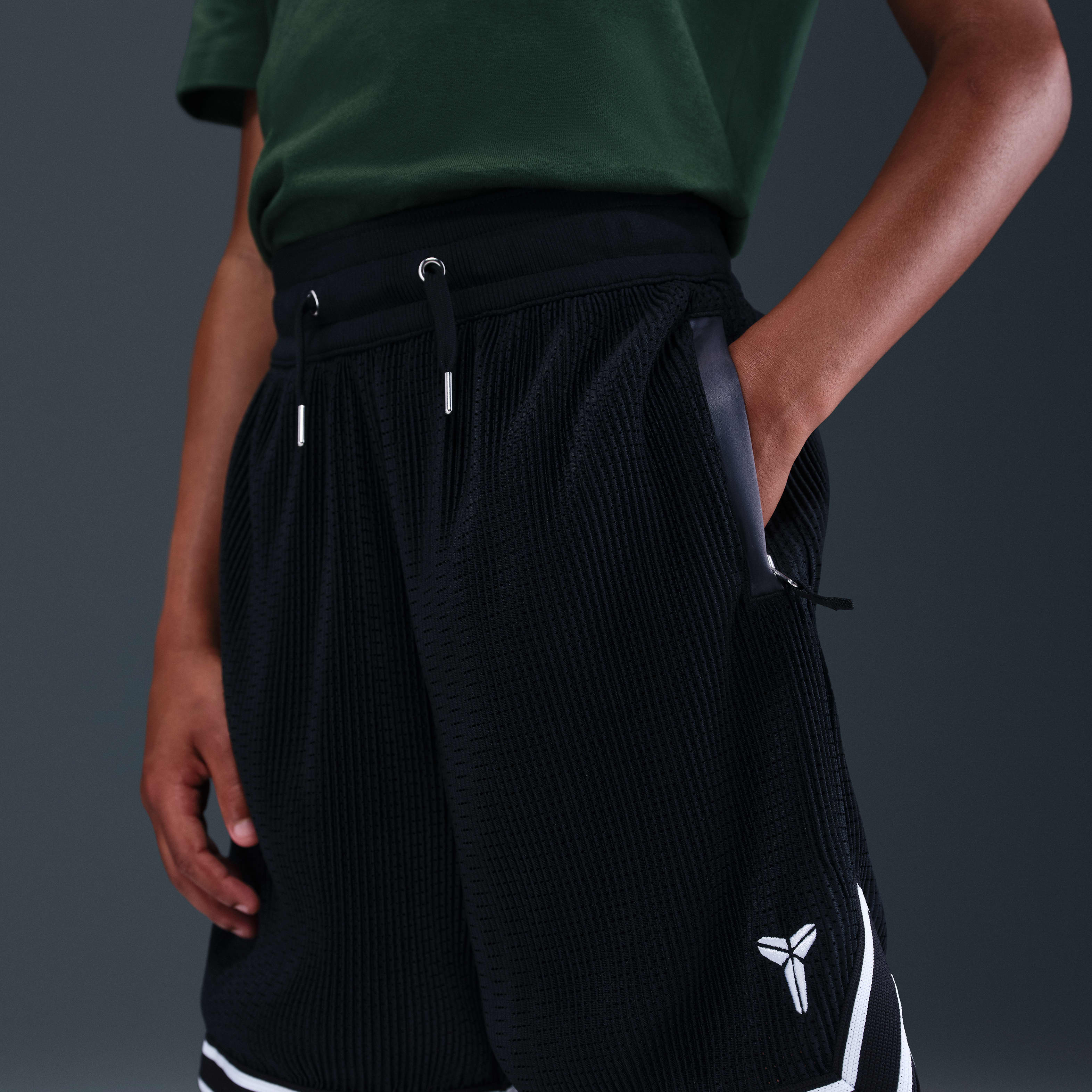 Kobe Big Kids' (Boys') Pleated Basketball Shorts