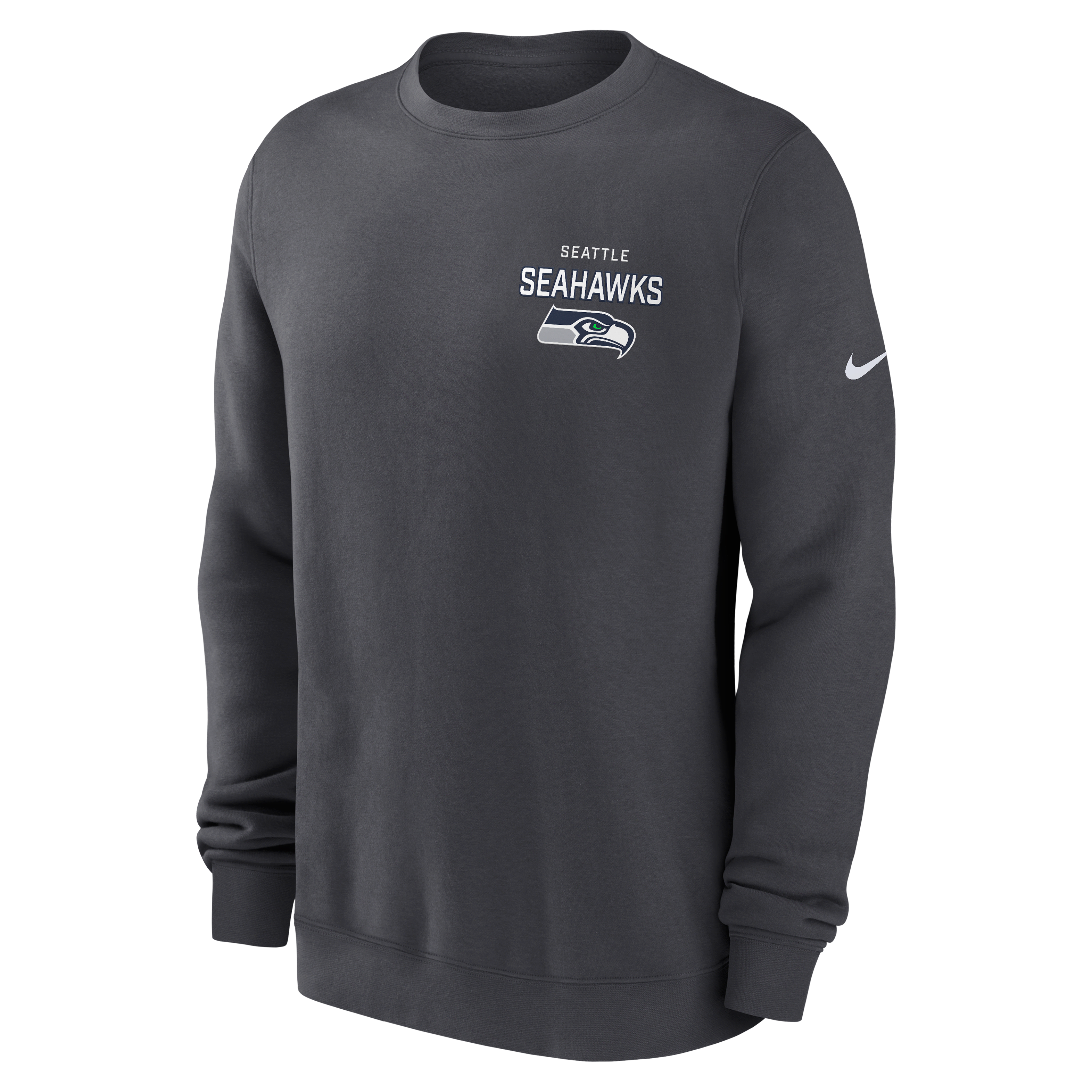Seattle Seahawks Draw Block Club Men's Nike NFL Pullover Crew