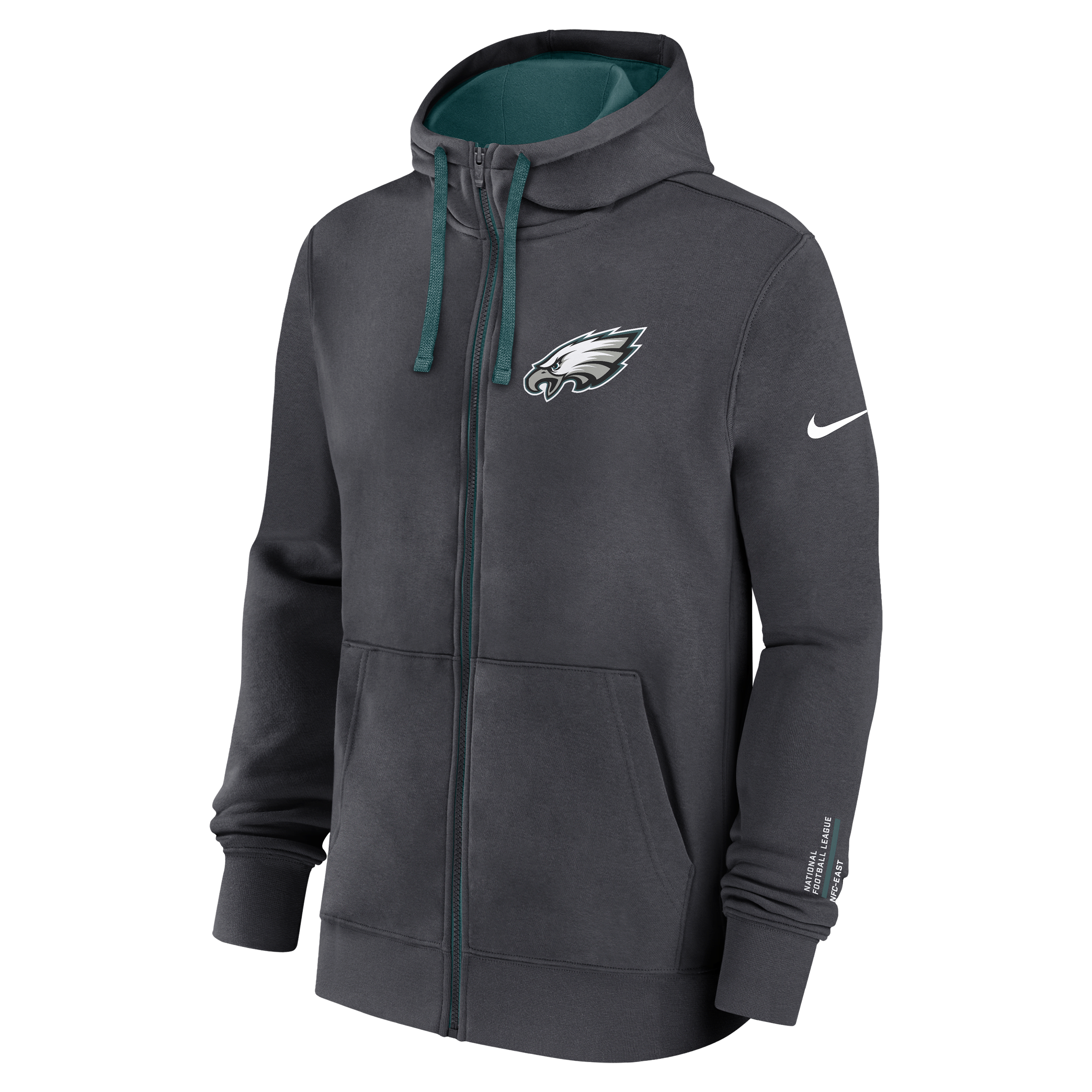Philadelphia Eagles Playbook Page Club Men's Nike NFL Full-Zip Hoodie
