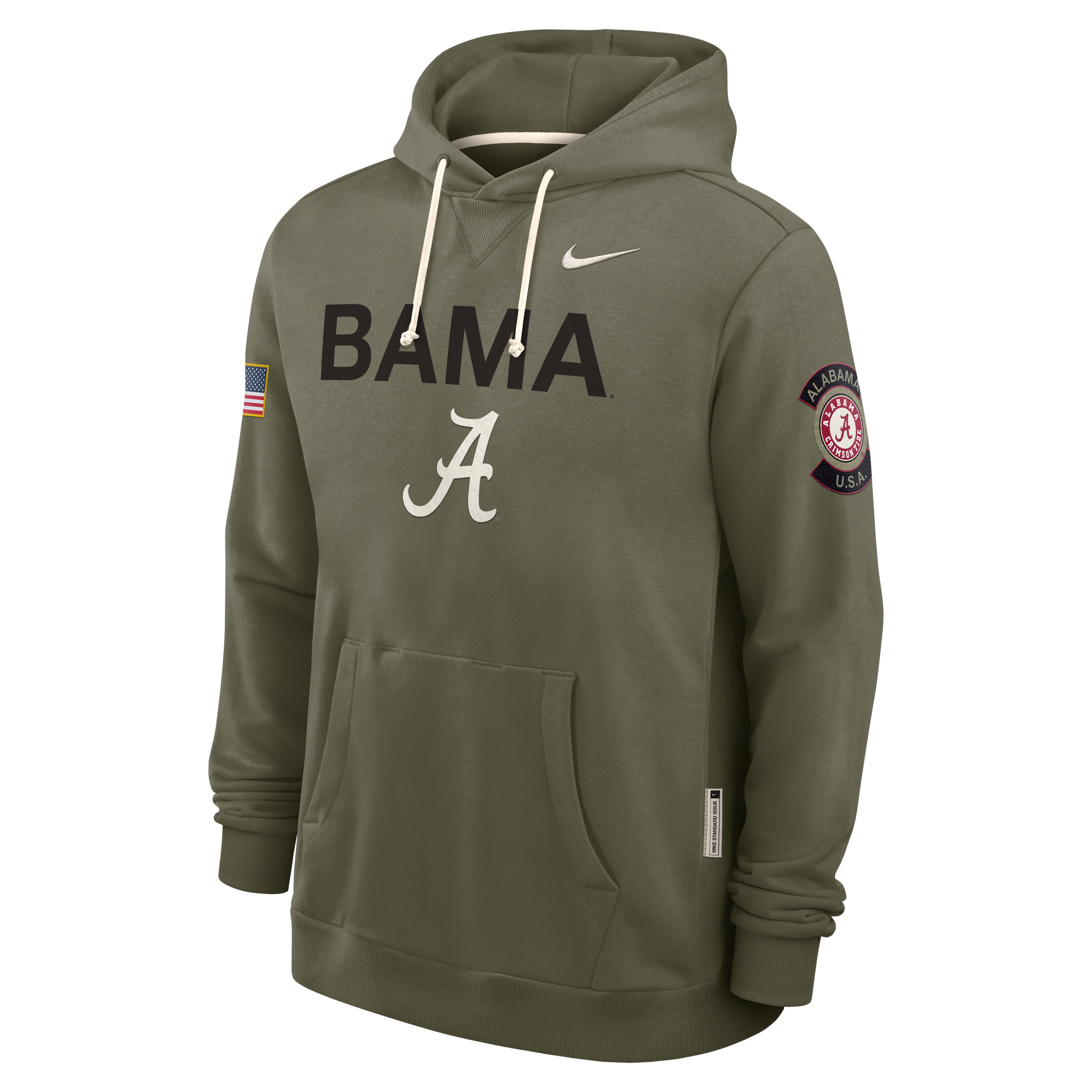 Alabama 2025 Military Appreciation Men's Nike Dri-FIT College Pullover Hoodie