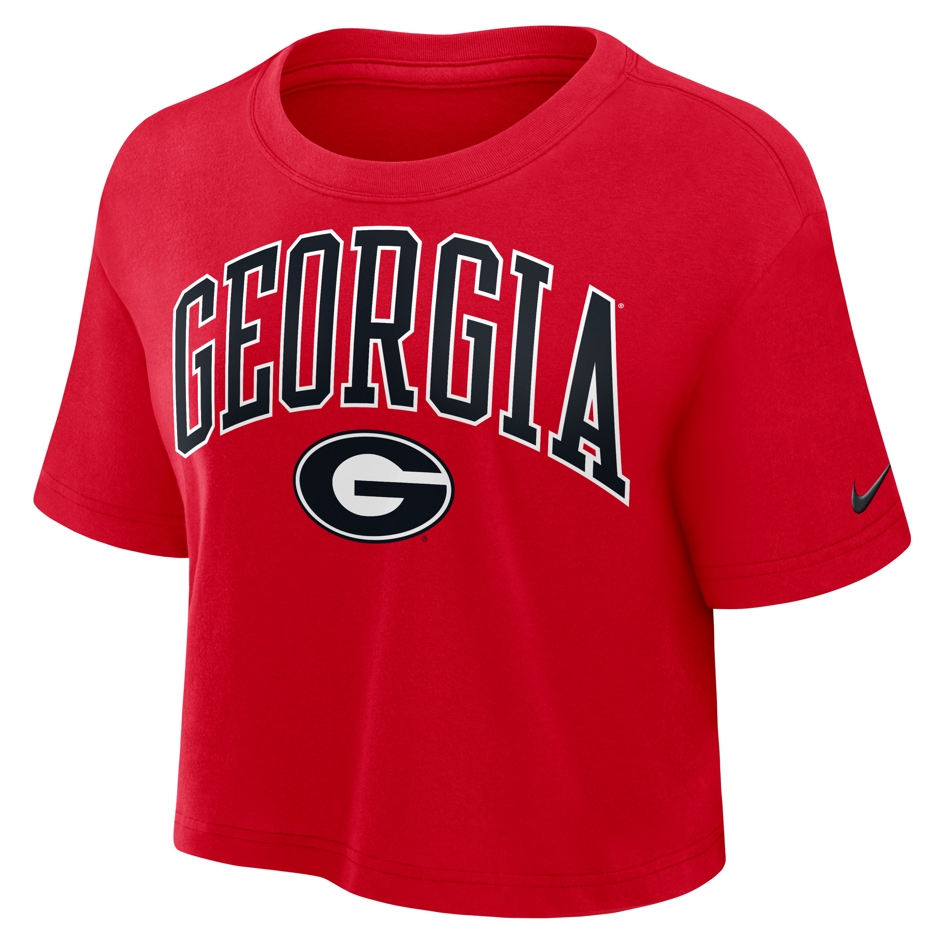 Georgia Athletic Prep Arch Women's Nike Dri-FIT College Cropped T-Shirt