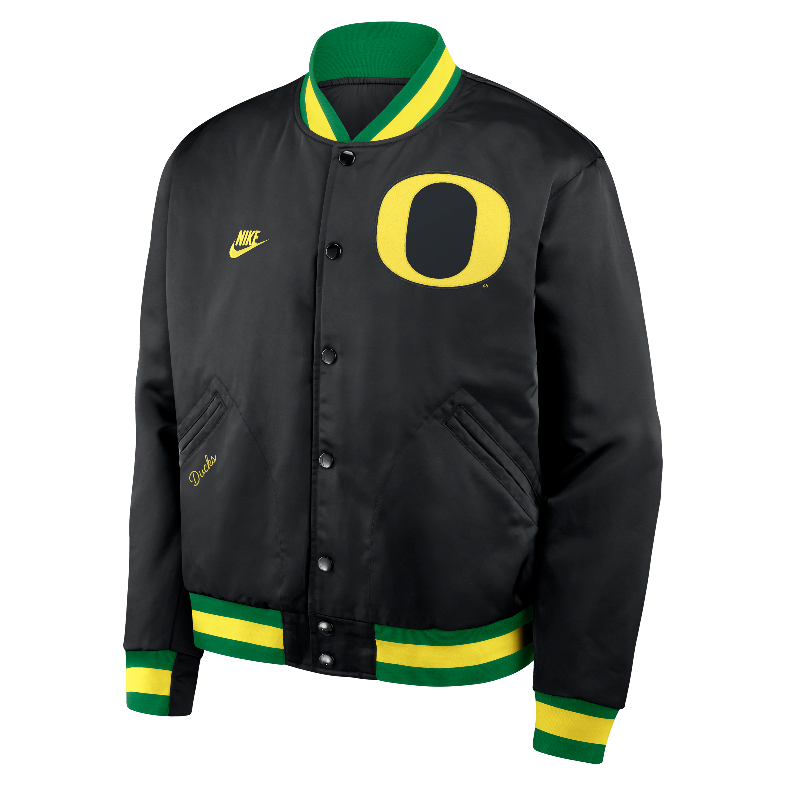 Oregon Legacy Men's Nike College Full-Snap Bomber Jacket