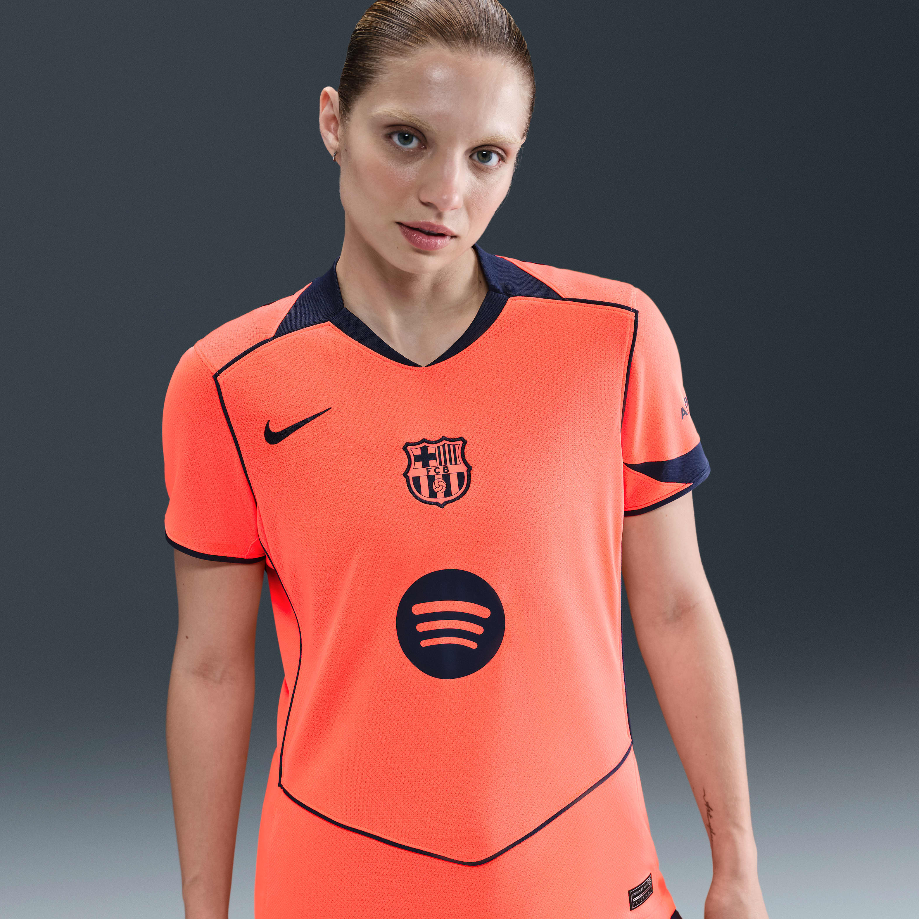 FC Barcelona 2025/26 Stadium Third Women's Nike Dri-FIT Total 90 Soccer Replica Jersey