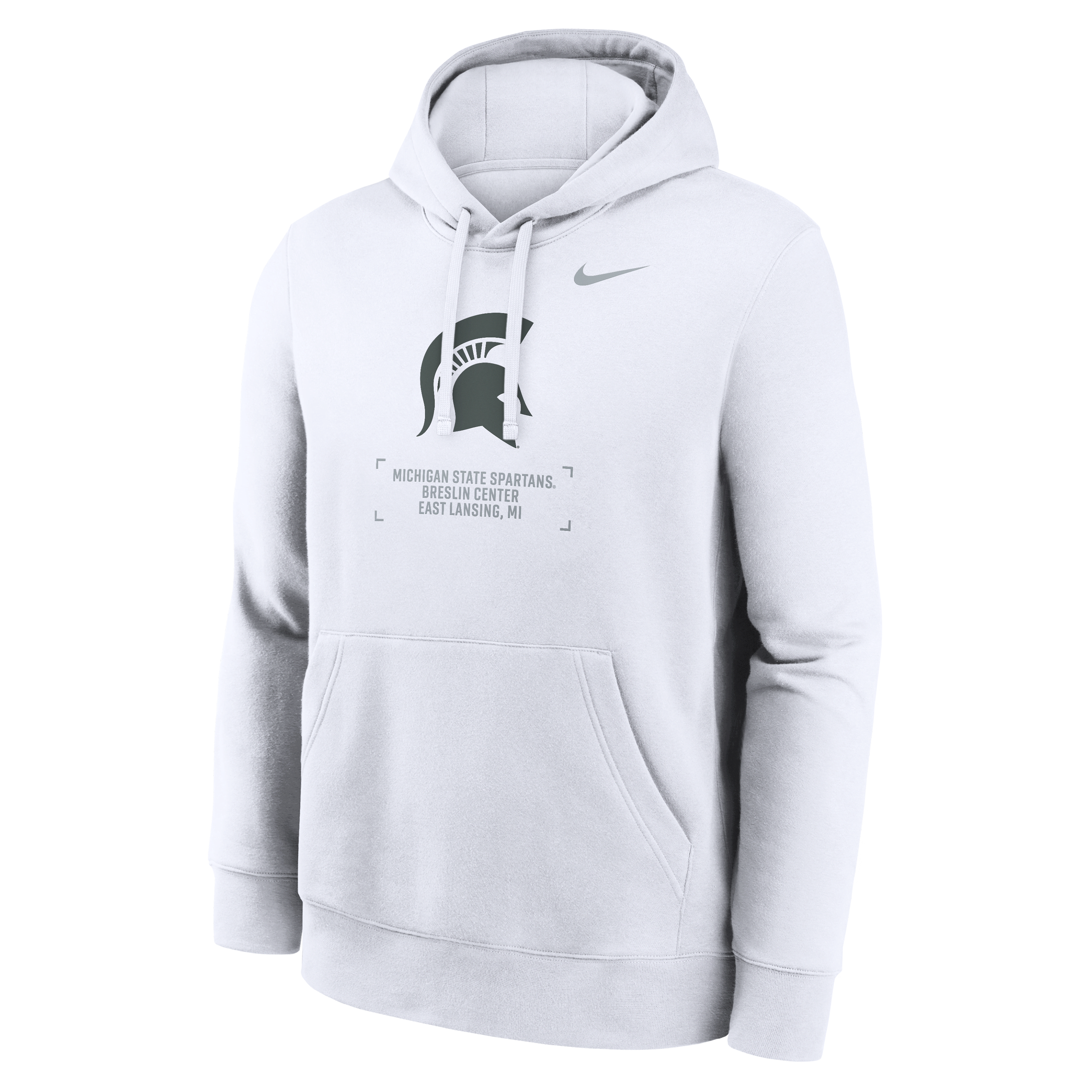 Michigan State Club Basketball 2-Hit Men's Nike College Pullover Hoodie