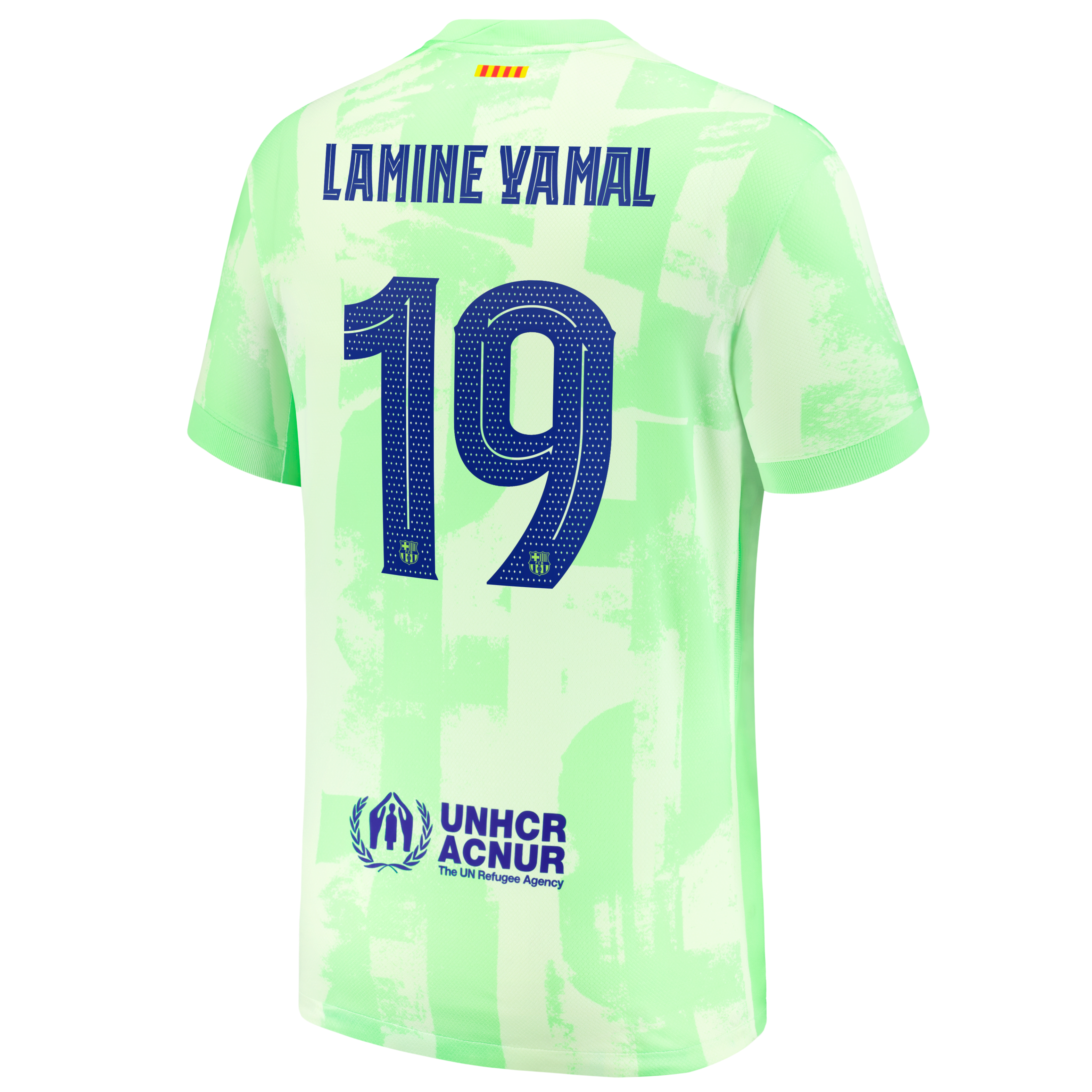 Lamine Yamal Barcelona 2024/25 Stadium Third Bid Kids' Nike Dri-FIT Soccer Jersey