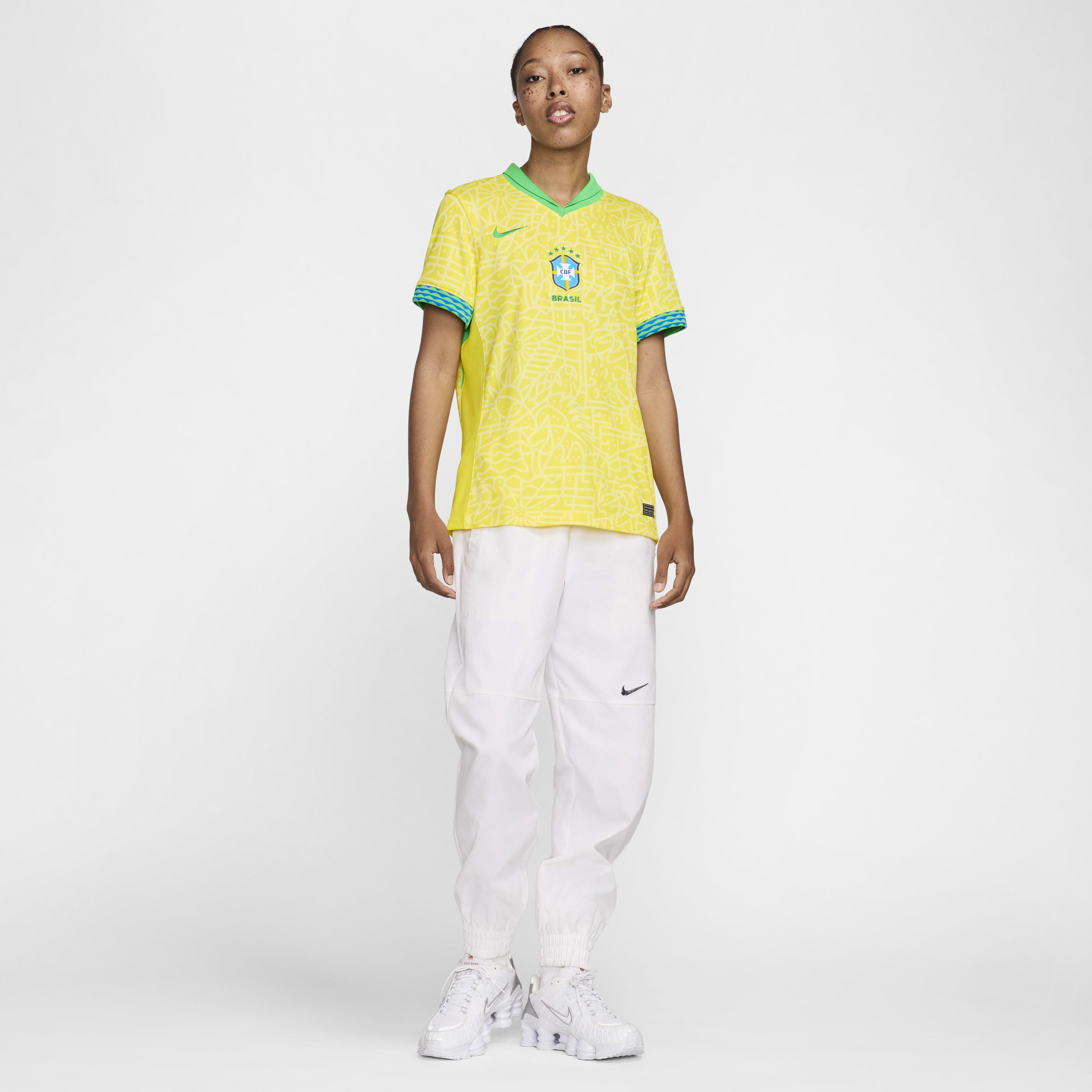 Brazil 2024 Stadium Home Women's Nike Dri-FIT Soccer Replica Jersey