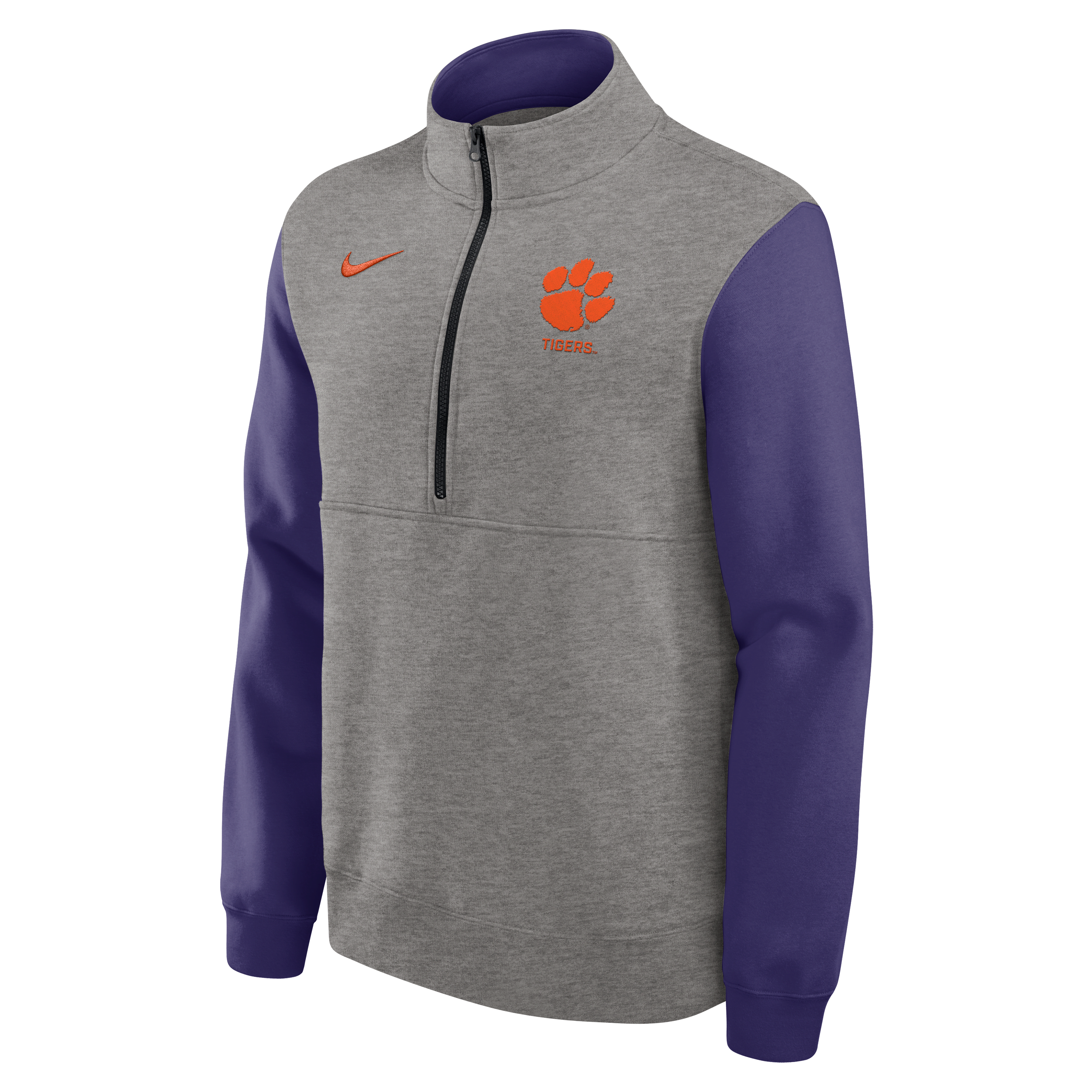 Clemson Club Men's Nike College 1/2-Zip Crew