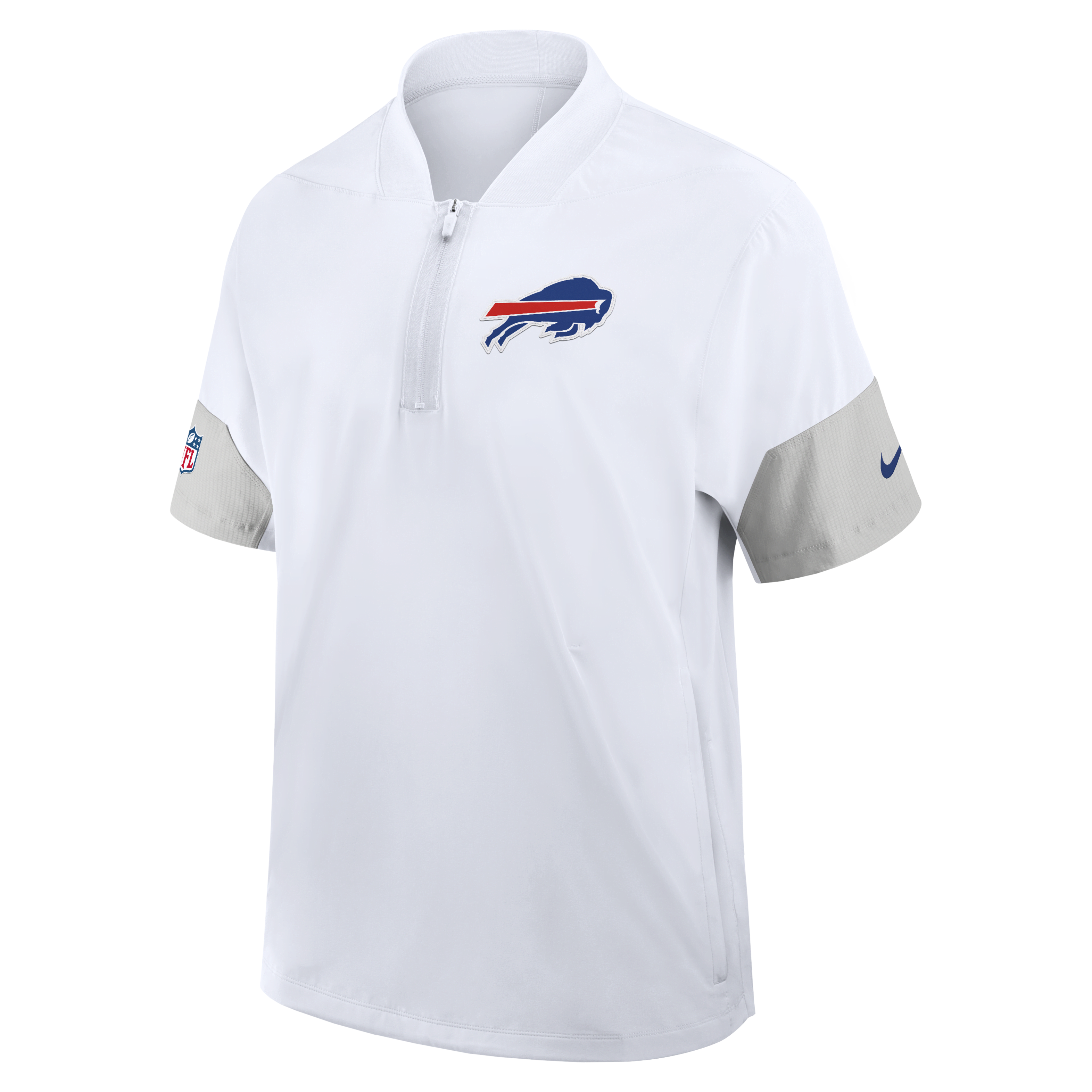 Buffalo Bills Sideline Coach Men's Nike NFL 1/2-Zip Short-Sleeve Jacket