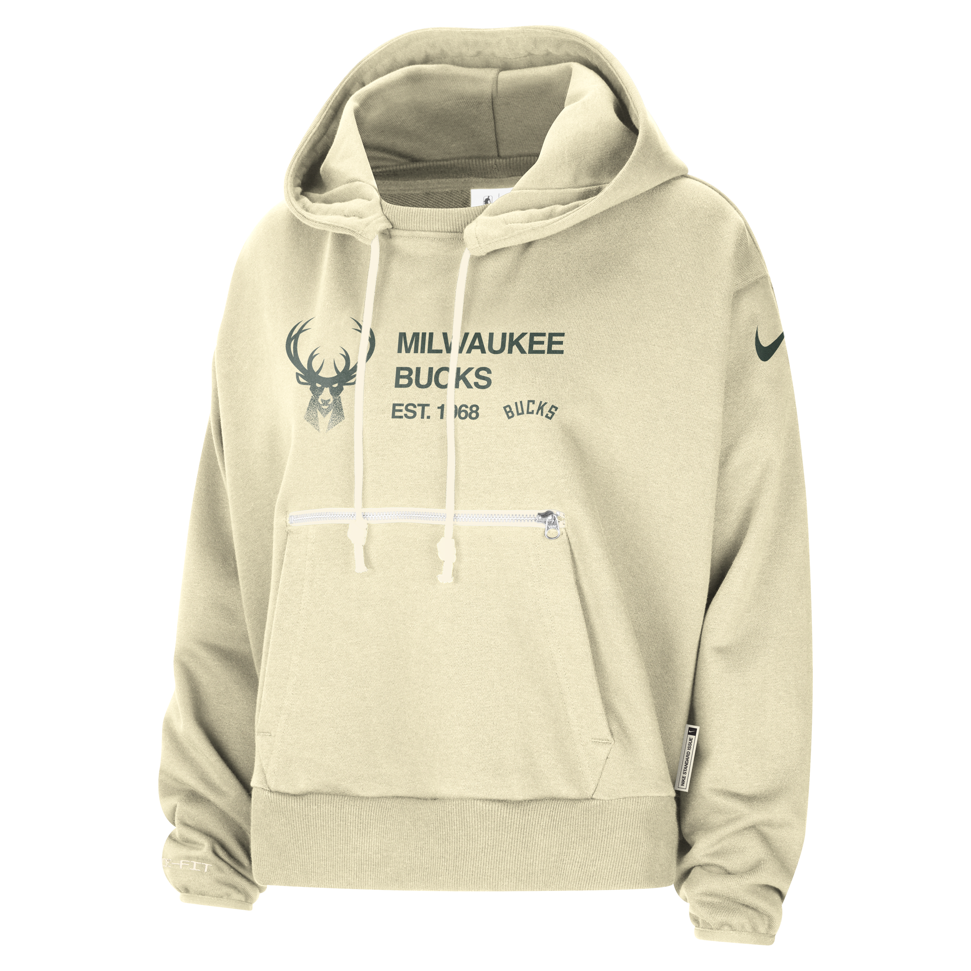 Milwaukee Bucks Standard Issue Women's Nike Dri-FIT NBA Pullover Hoodie