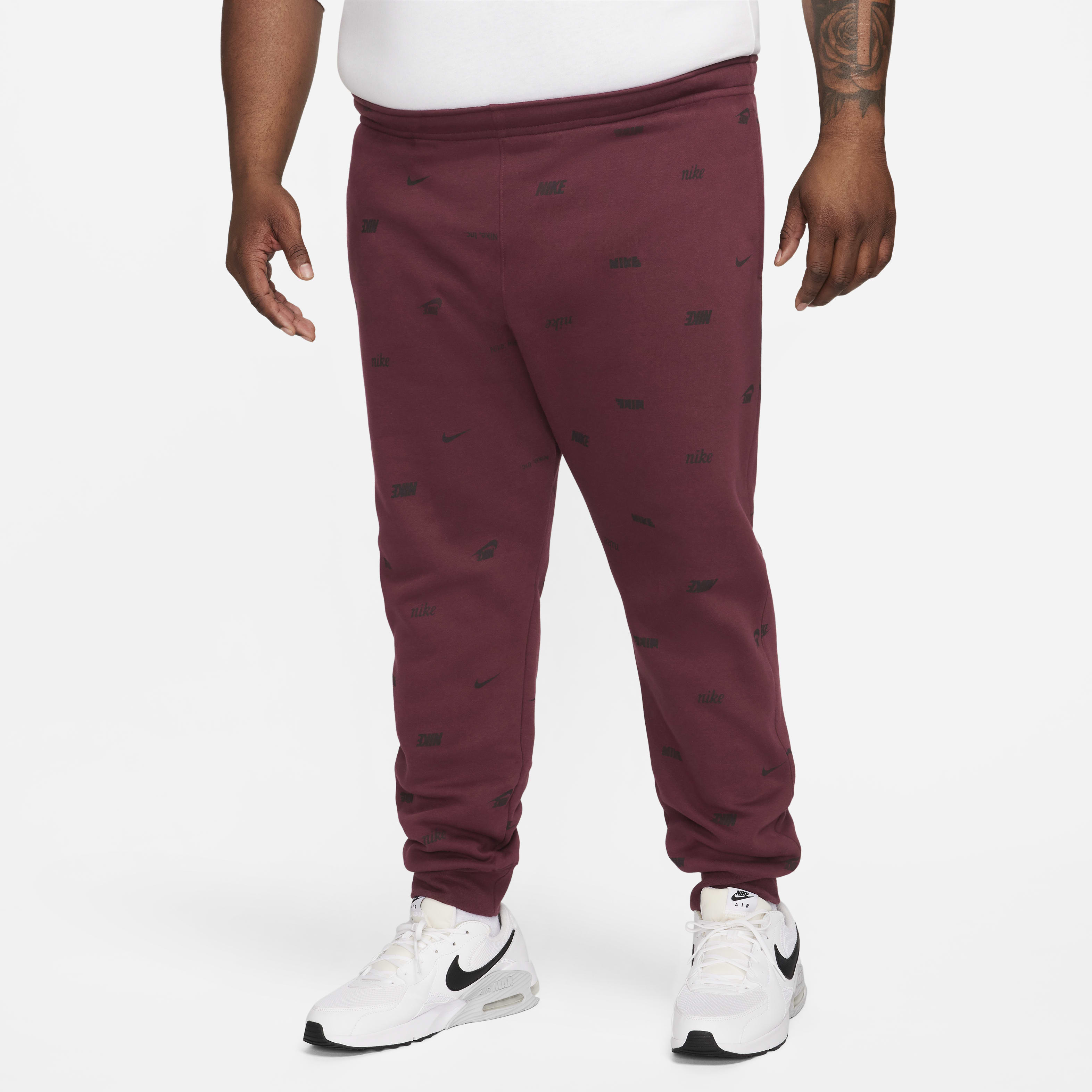 Nike Club Fleece Men's Brushed-Back Allover Print Joggers