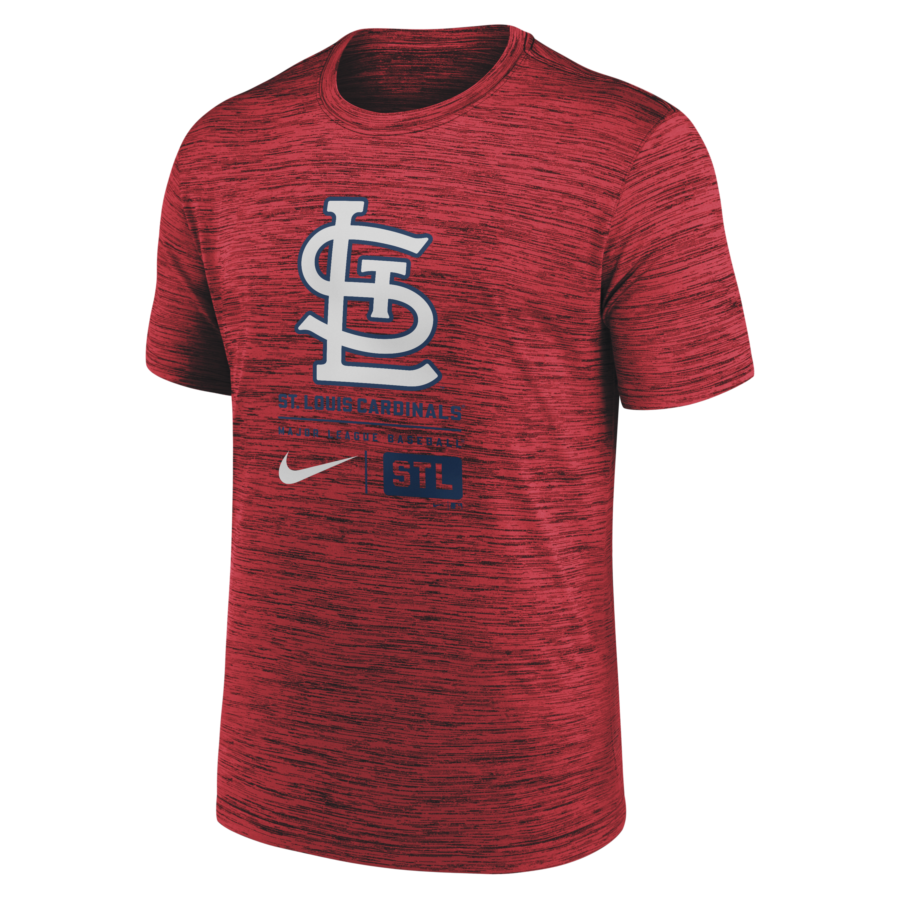 St. Louis Cardinals Large Logo Velocity Men's Nike MLB T-Shirt