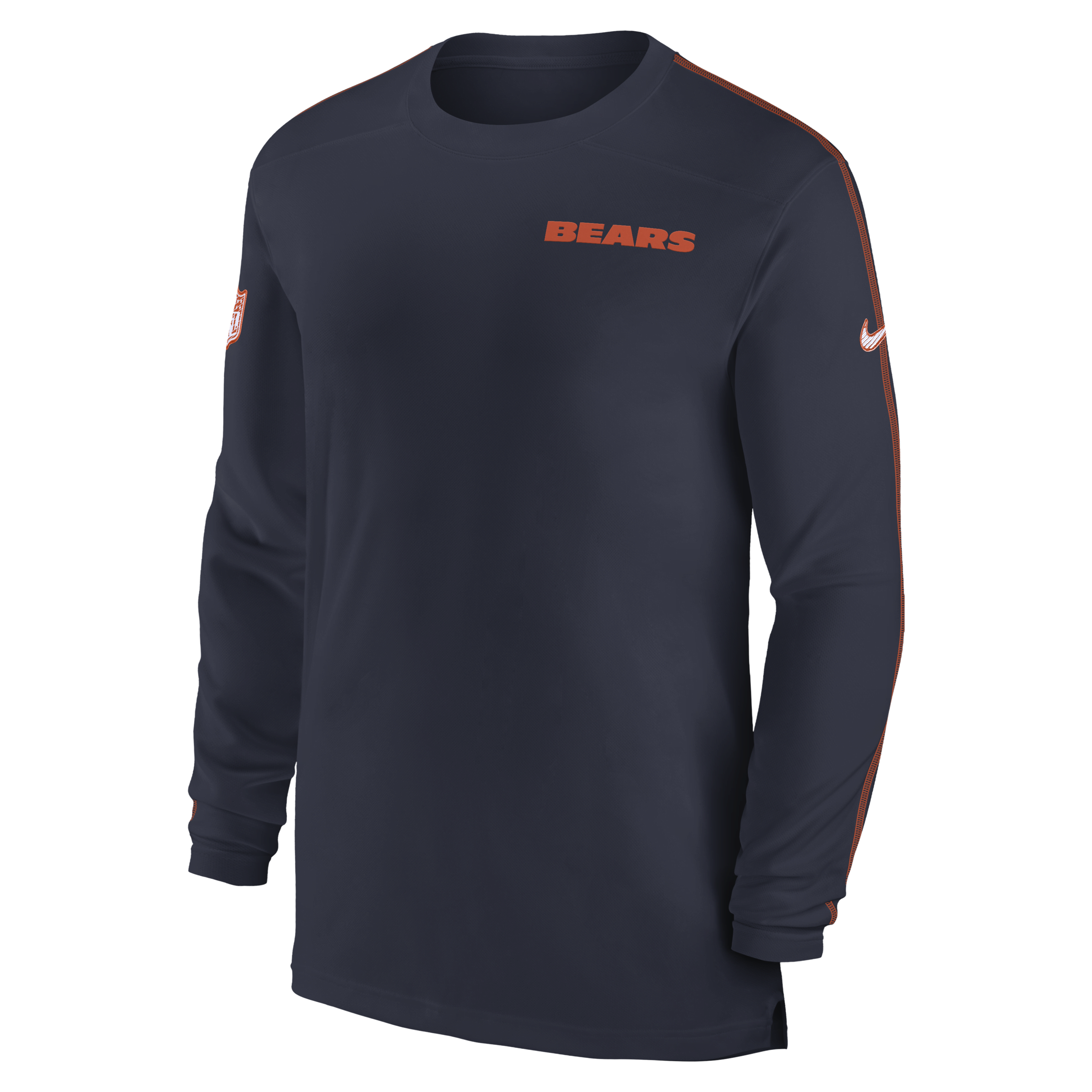 Chicago Bears Sideline Coach Men's Nike Dri-FIT NFL Long-Sleeve Top