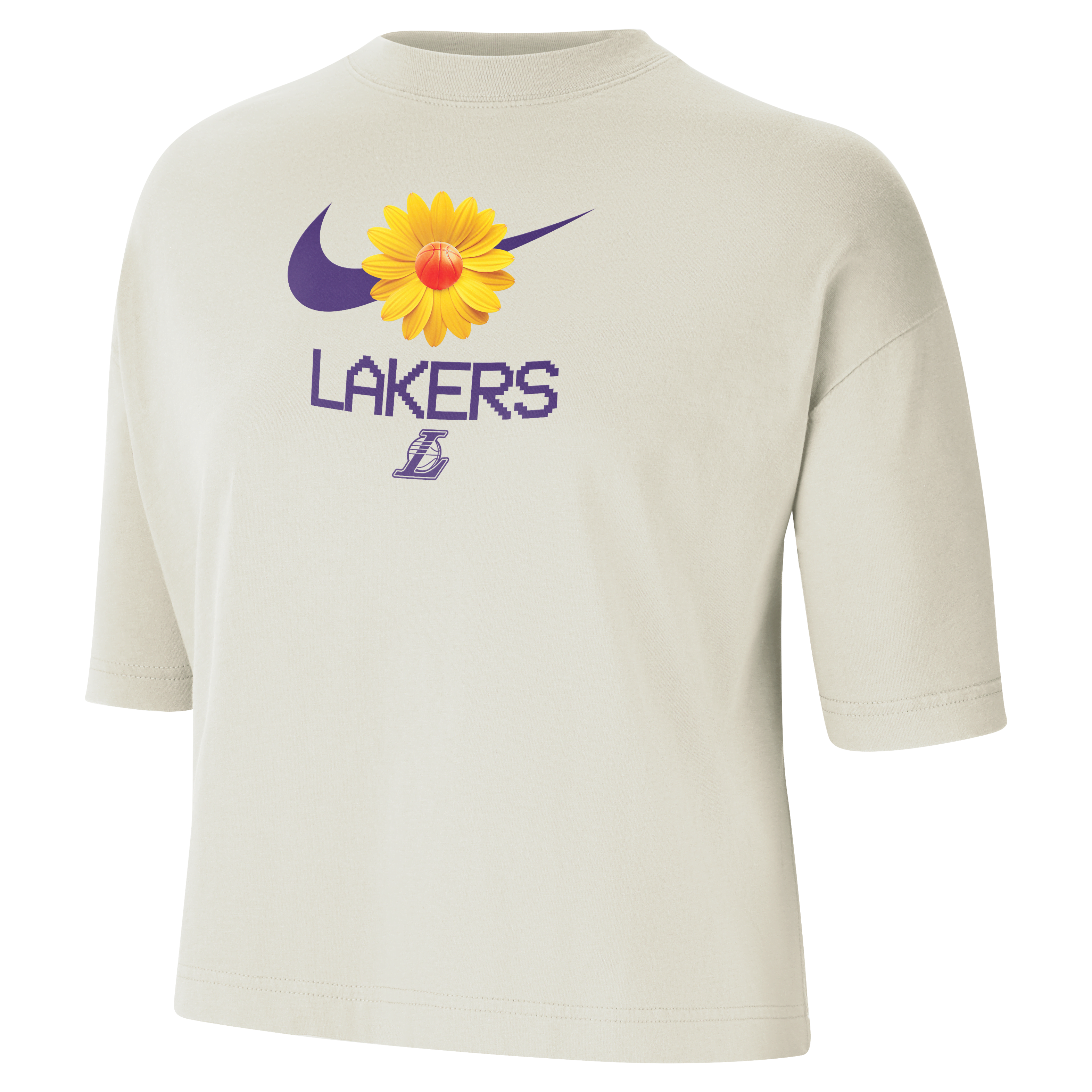 Los Angeles Lakers Courtside Women's Nike NBA Boxy T-Shirt