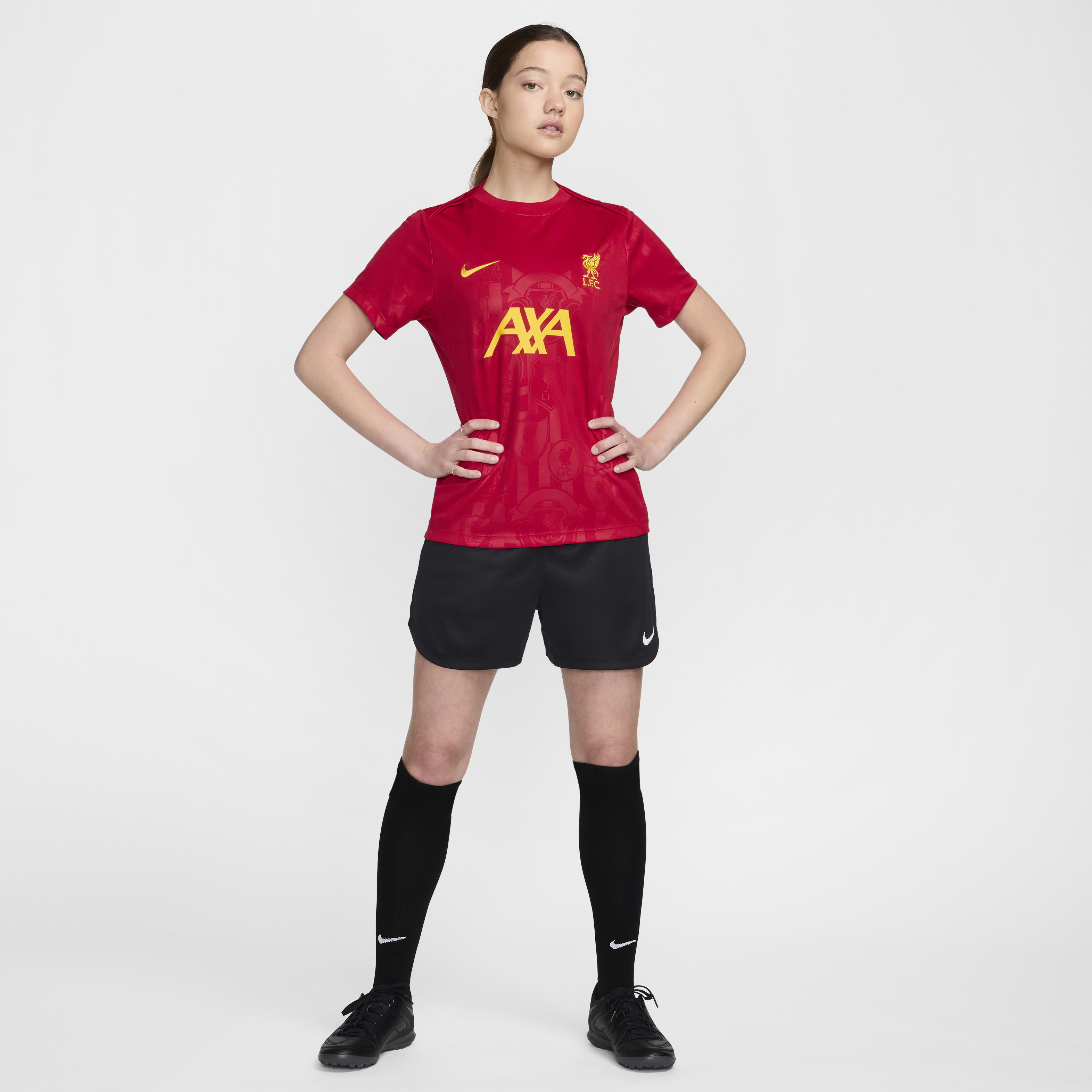 Liverpool FC Academy Pro Women's Nike Dri-FIT Soccer Pre-Match Short-Sleeve Top