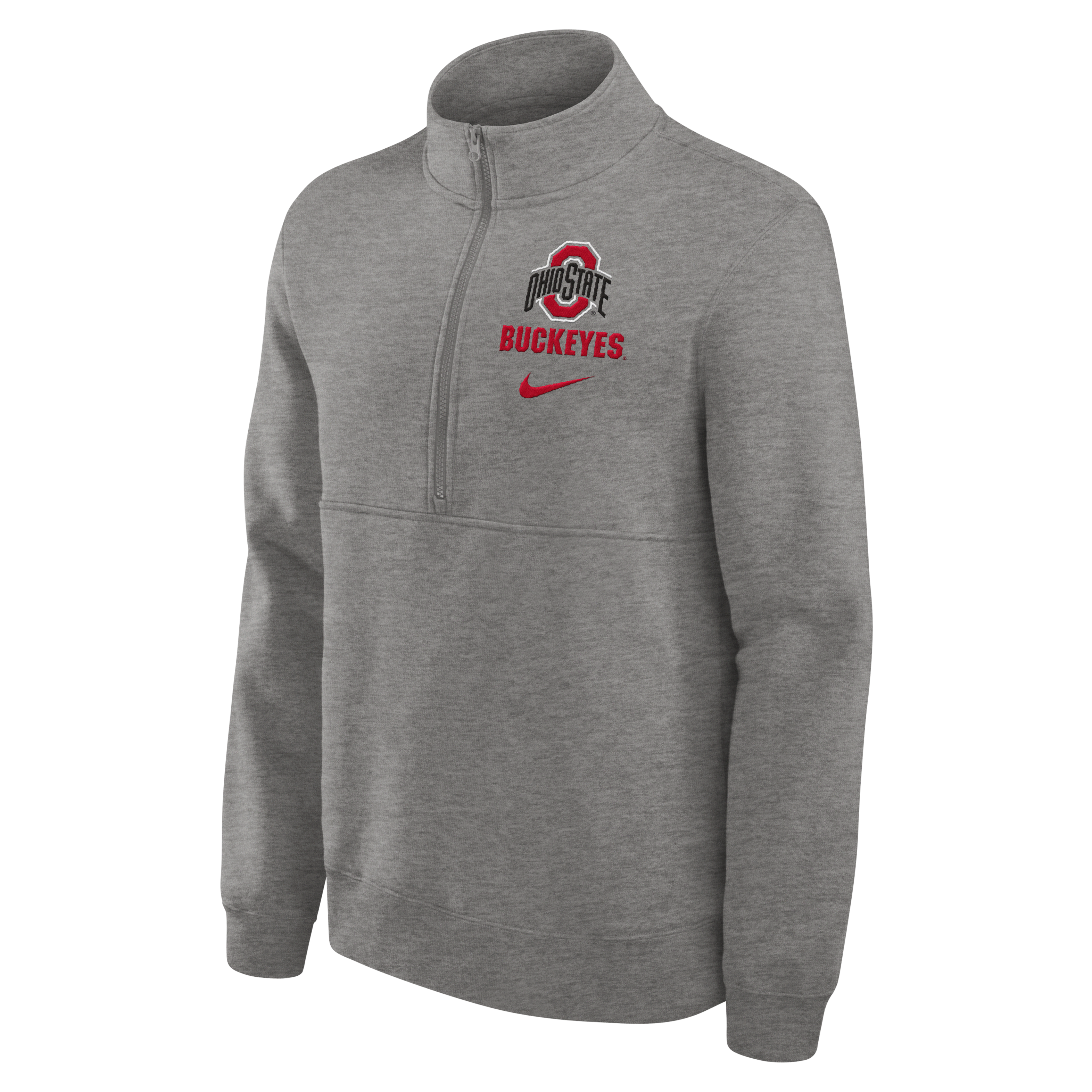 Ohio State Buckeyes Primetime Club Men's Nike College 1/2-Zip Crew