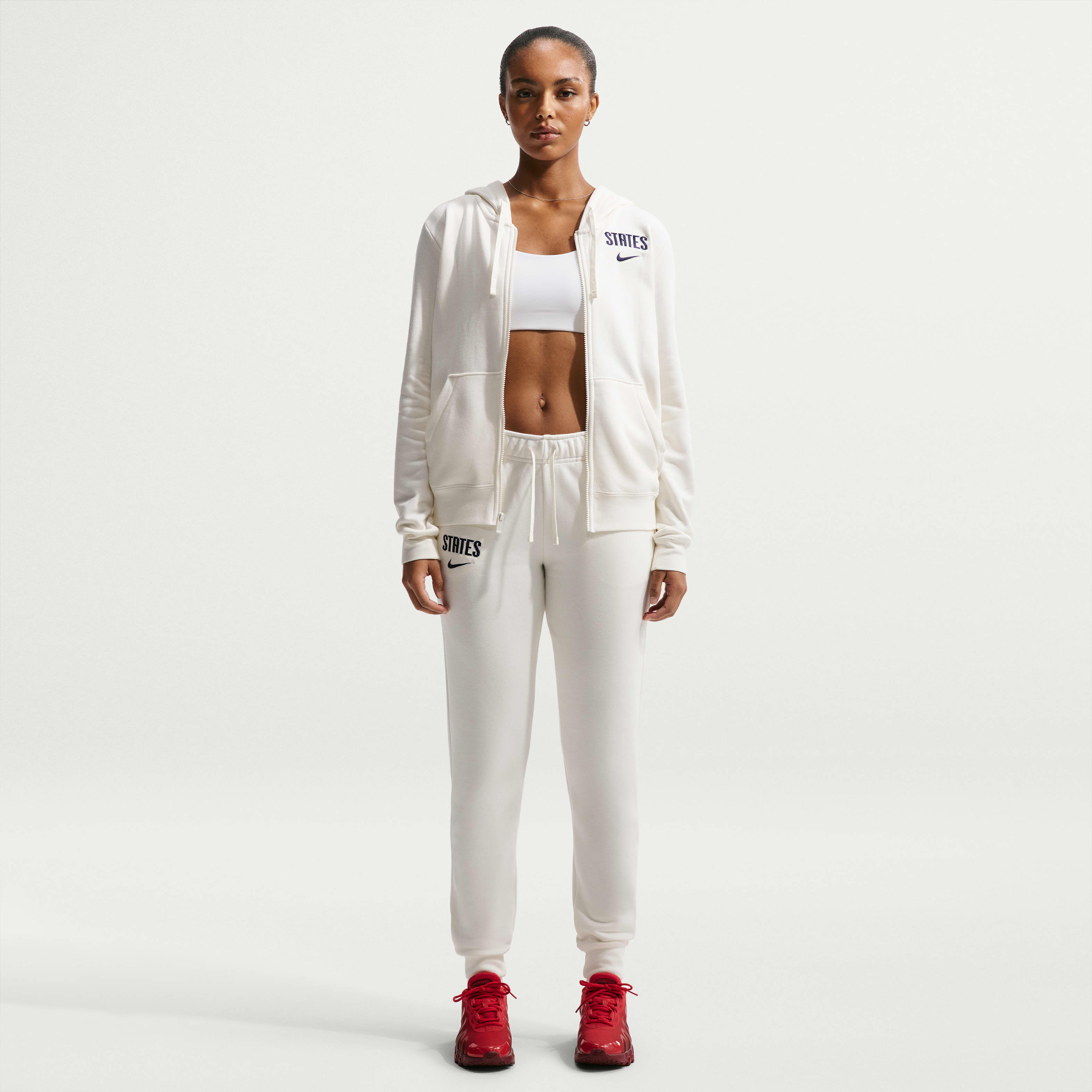 USMNT Club Fleece Women's Nike Soccer Mid-Rise Pants