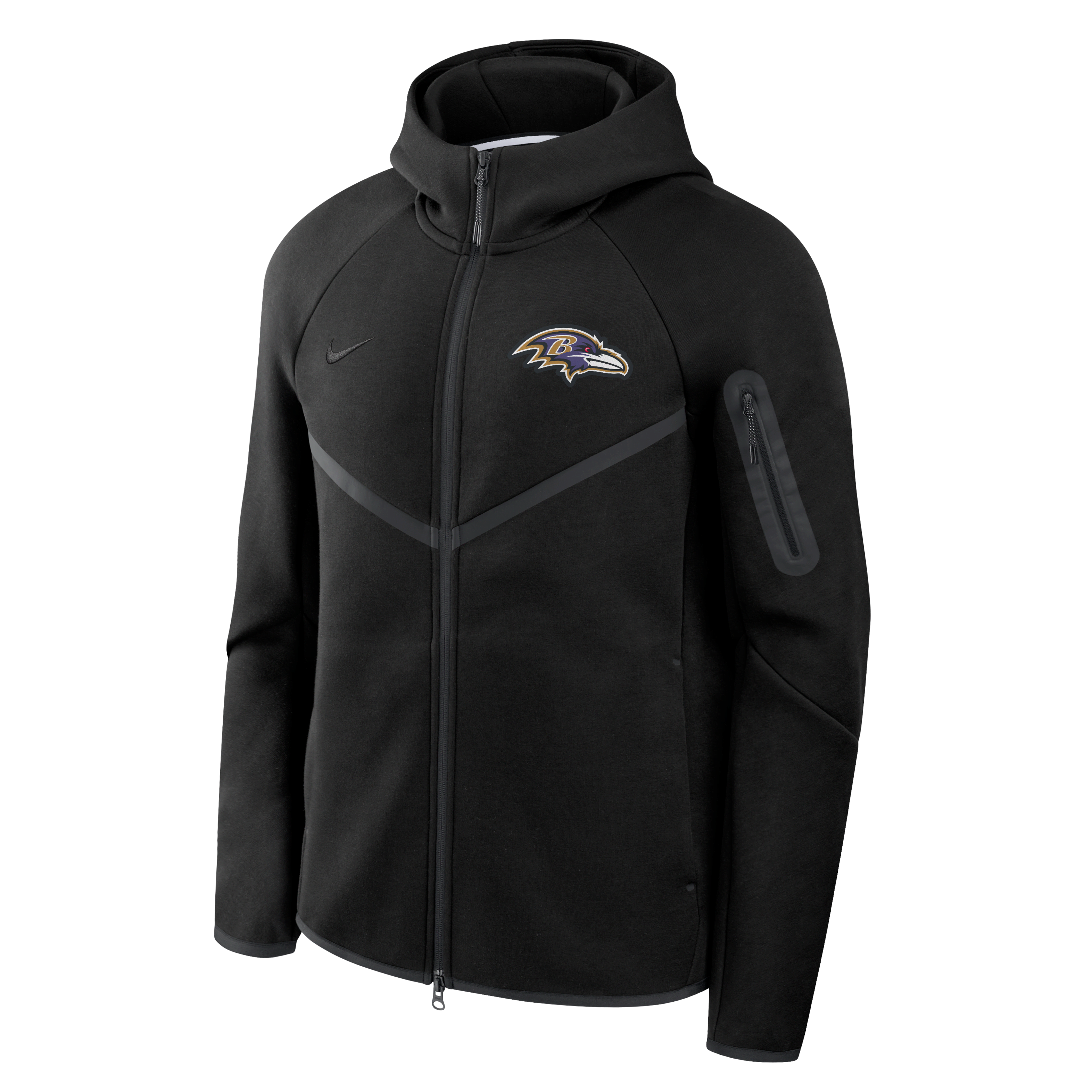 Baltimore Ravens Tech Fleece Windrunner Men's Nike NFL Full-Zip Hooded Jacket