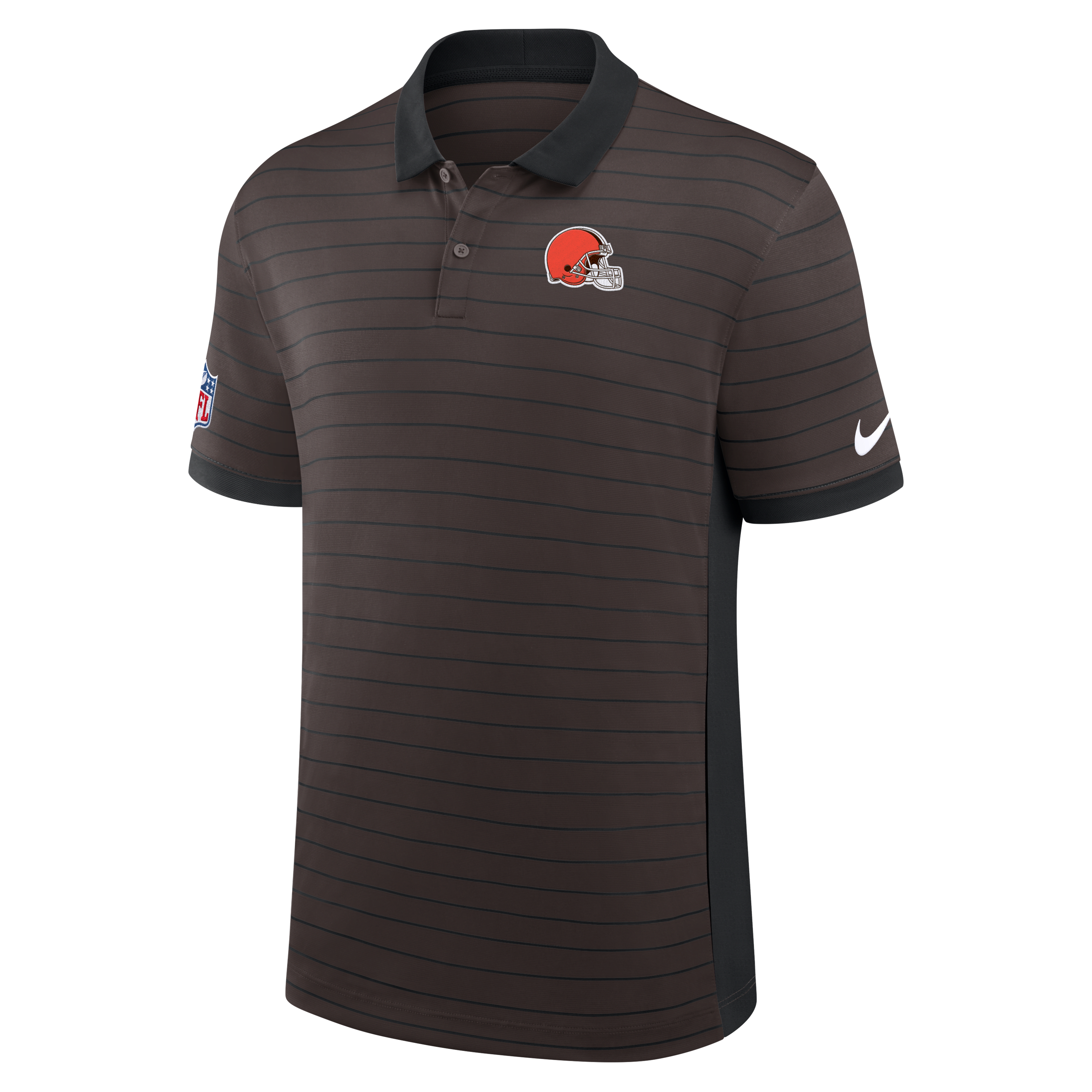 Cleveland Browns Sideline Victory Stripe Men's Nike Dri-FIT NFL Polo