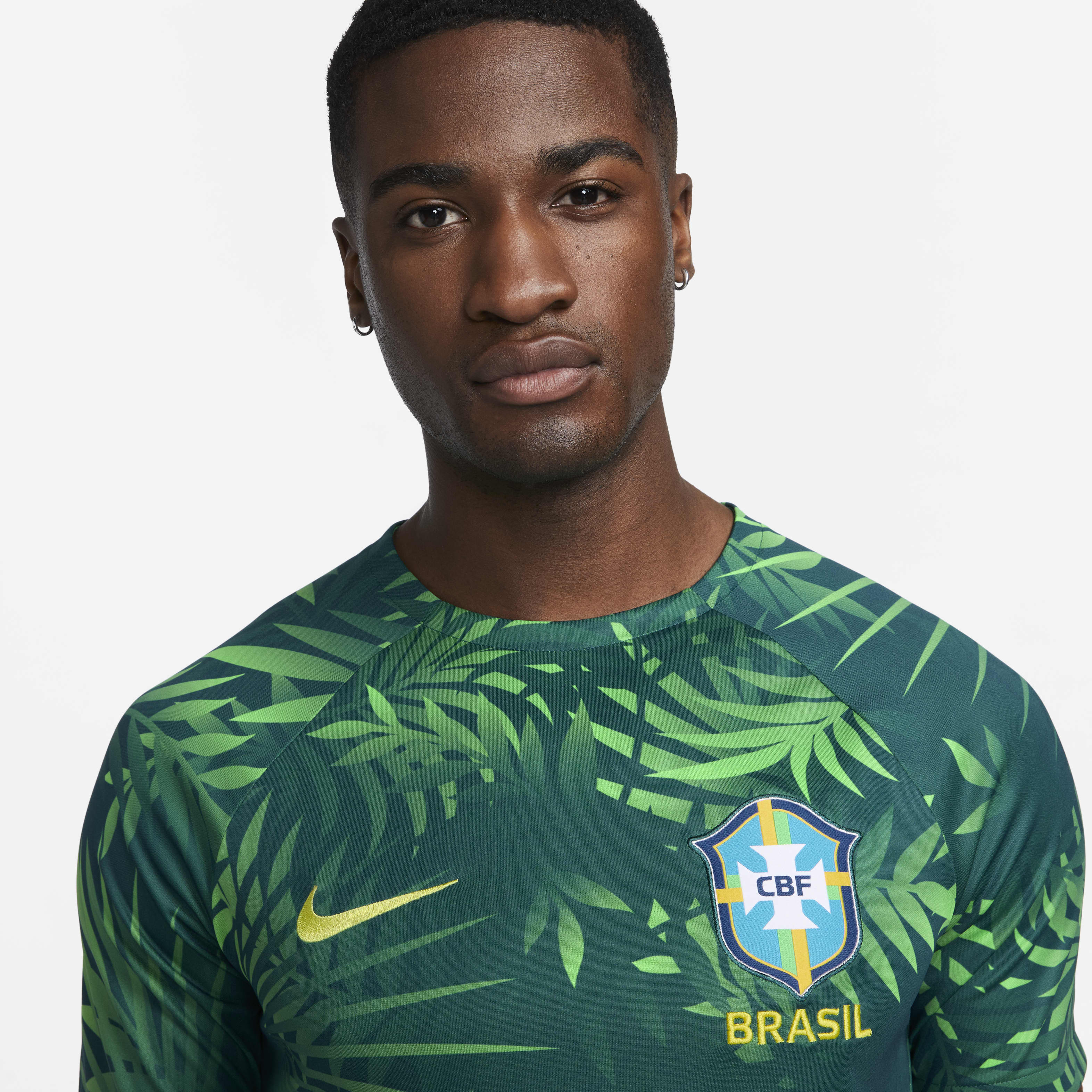 Brazil Academy Pro Men's Nike Dri-FIT Pre-Match Soccer Top