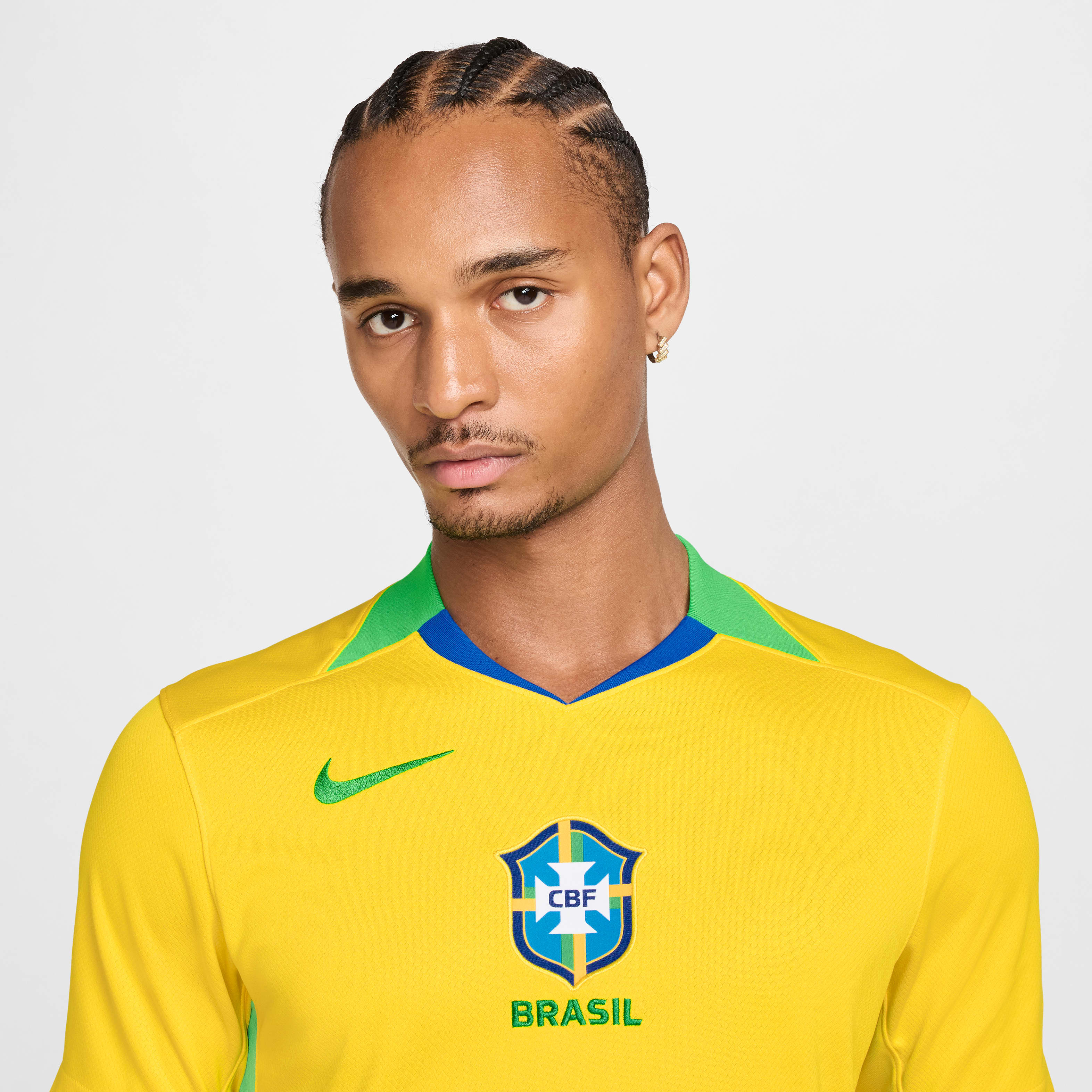 Brazil 2025 Stadium Home (Women's Team) Men's Nike Dri-FIT Soccer Replica Jersey