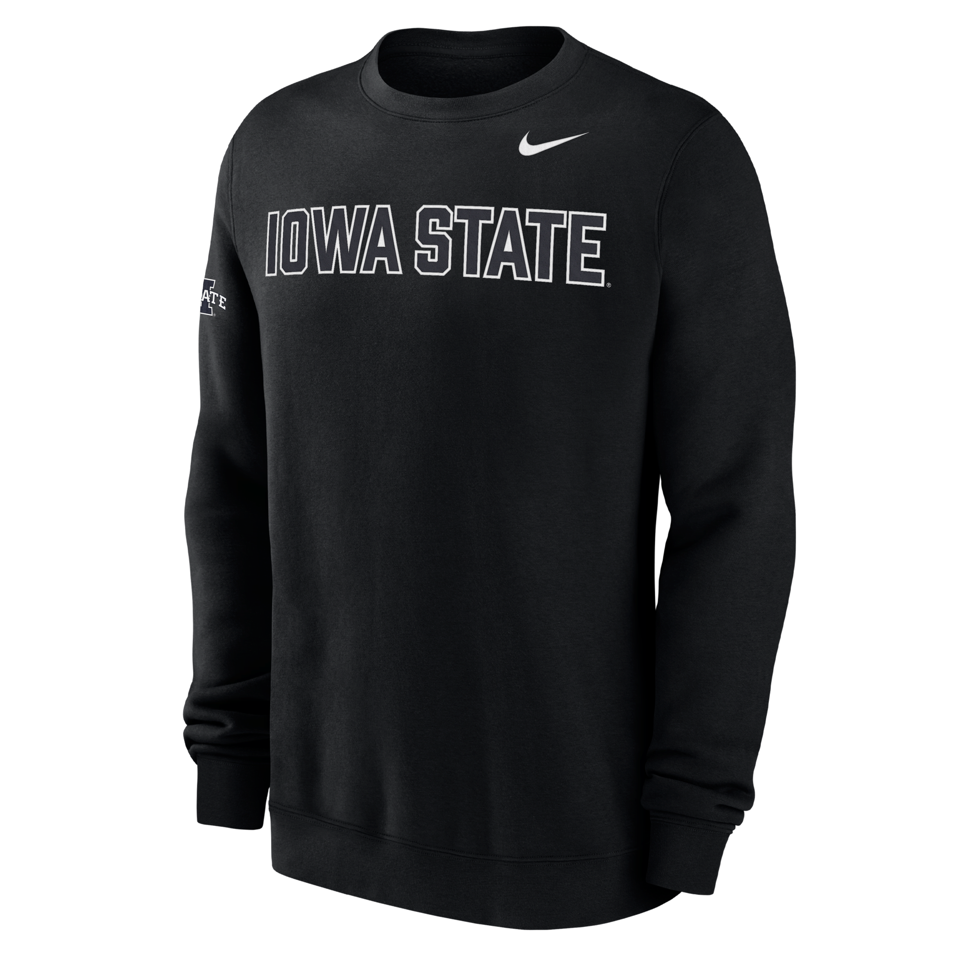 Iowa State Club Fleece Men's Nike College Crew-Neck Sweatshirt