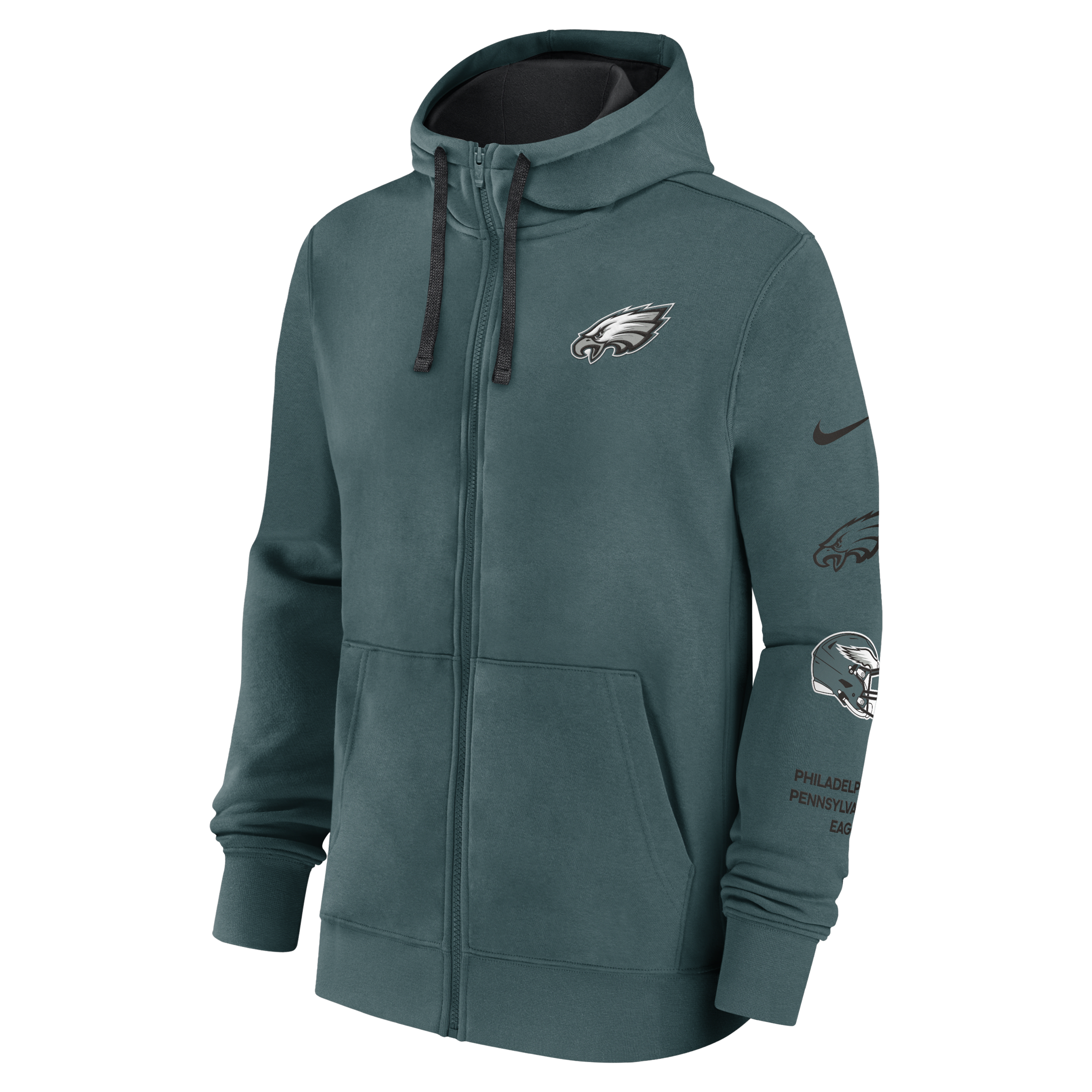 Philadelphia Eagles Club Men's Nike NFL Full-Zip Hoodie