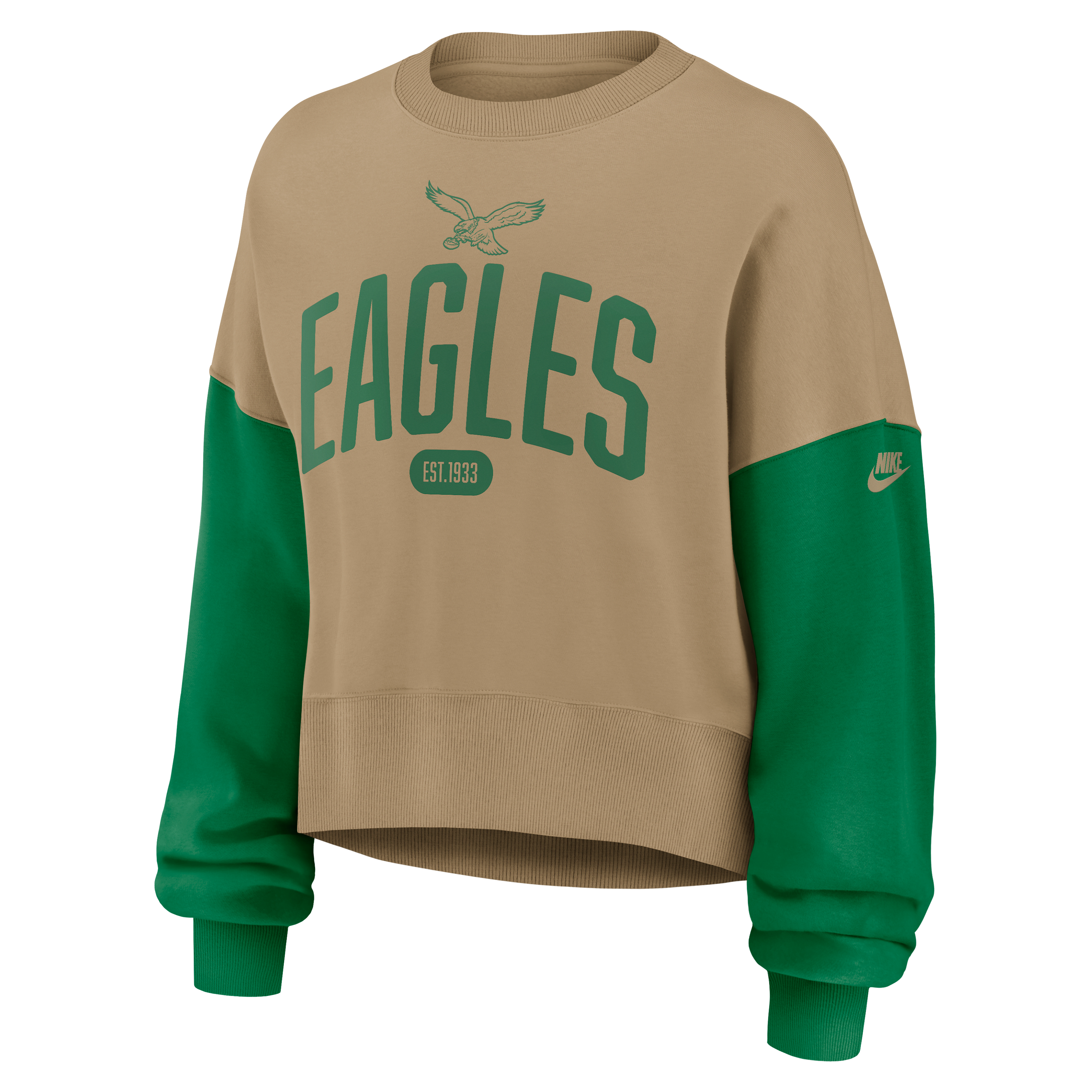 Philadelphia Eagles Rewind Women's Nike NFL Pullover Crew