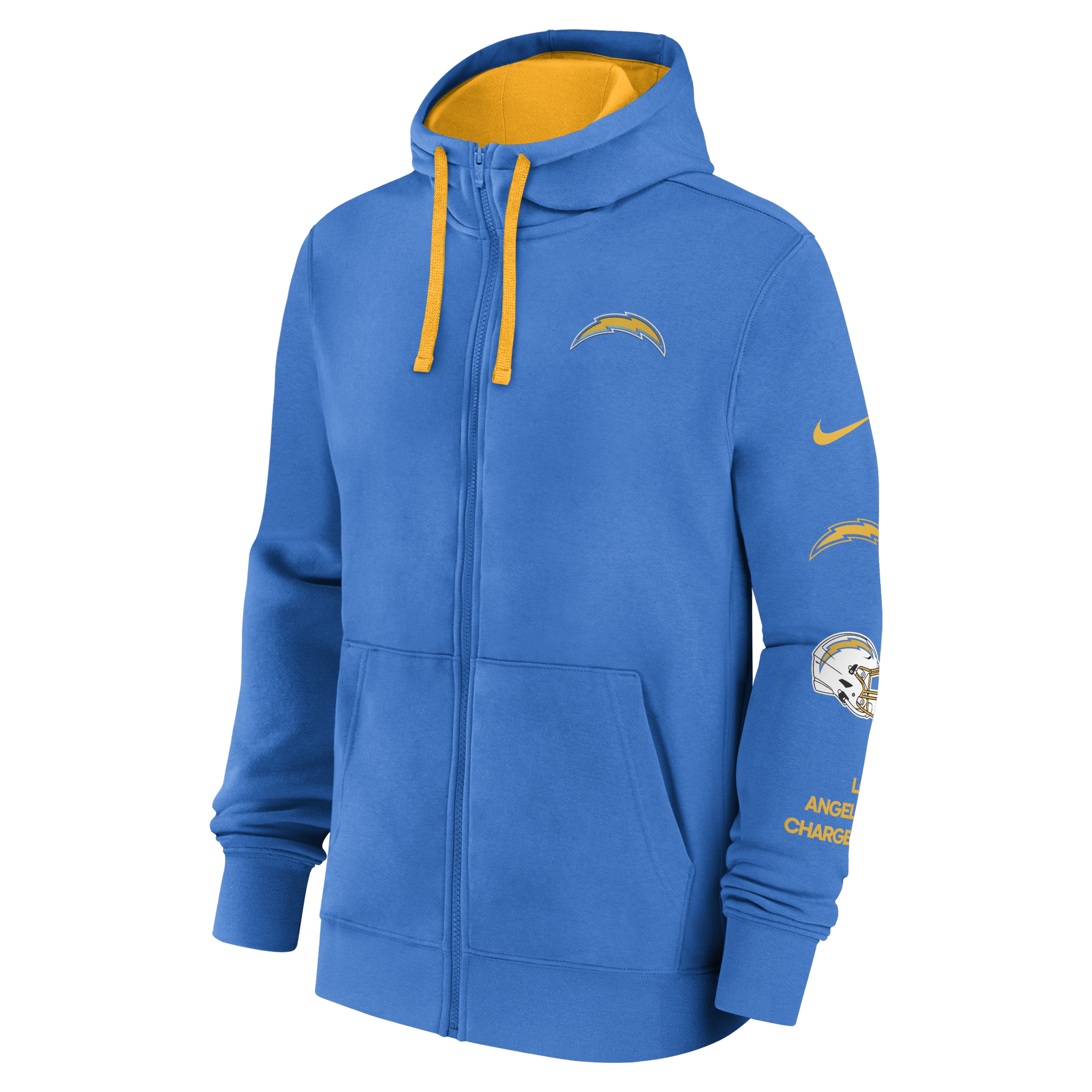 Los Angeles Chargers Club Men's Nike NFL Full-Zip Hoodie