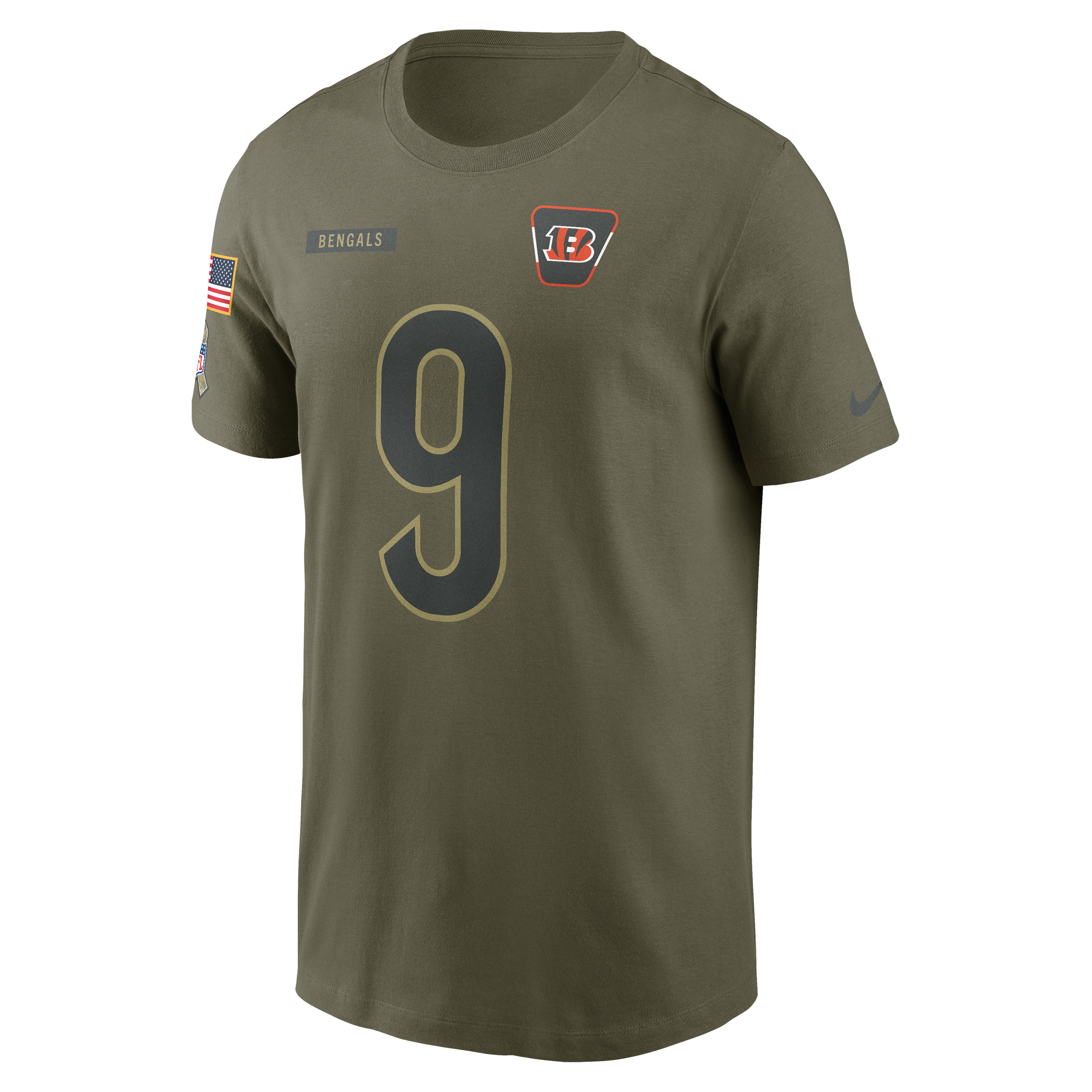 Joe Burrow Cincinnati Bengals Salute To Service Men’s Nike NFL T-Shirt