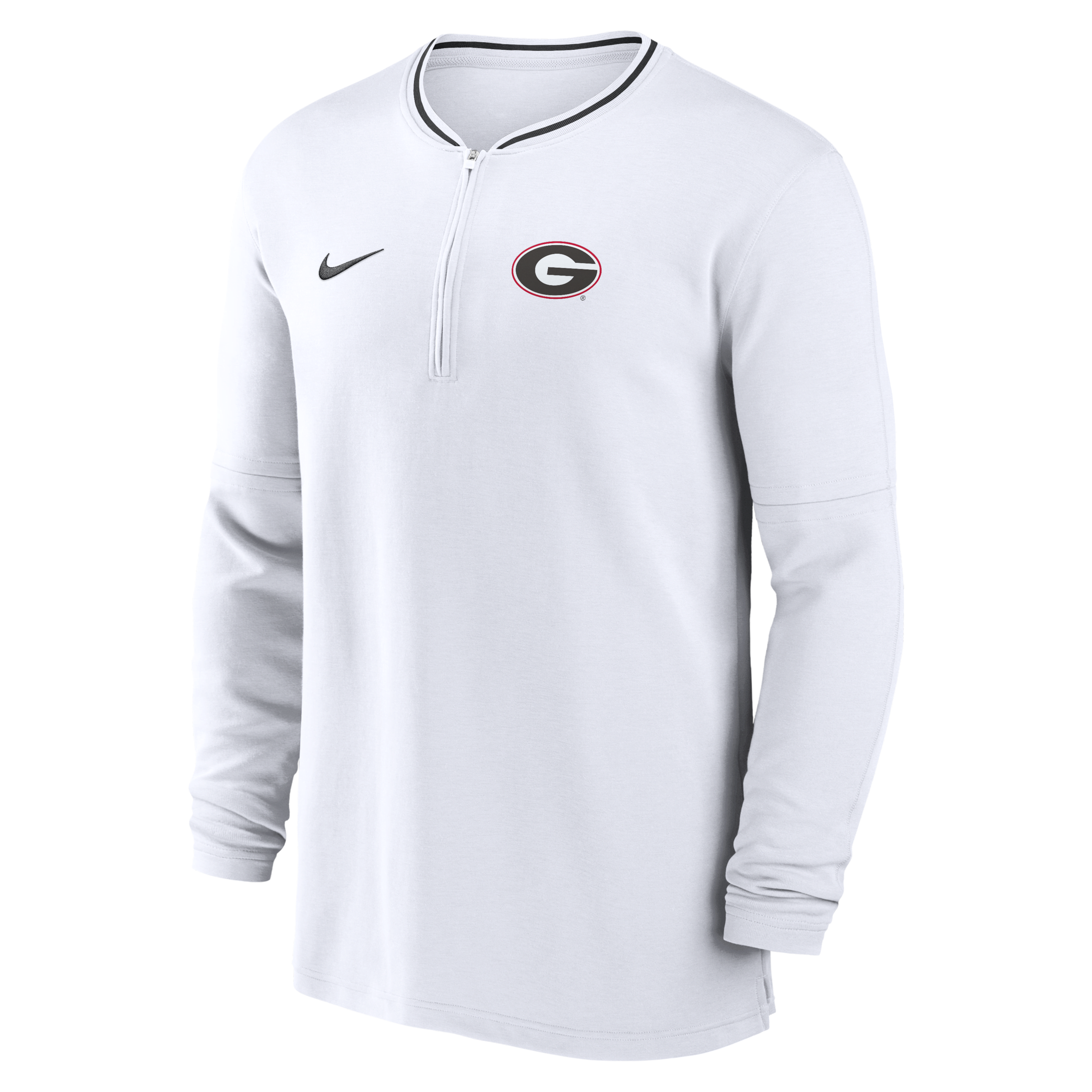 Georgia Bulldogs Sideline Coach Men's Nike Dri-FIT College 1/2-Zip Long-Sleeve Top