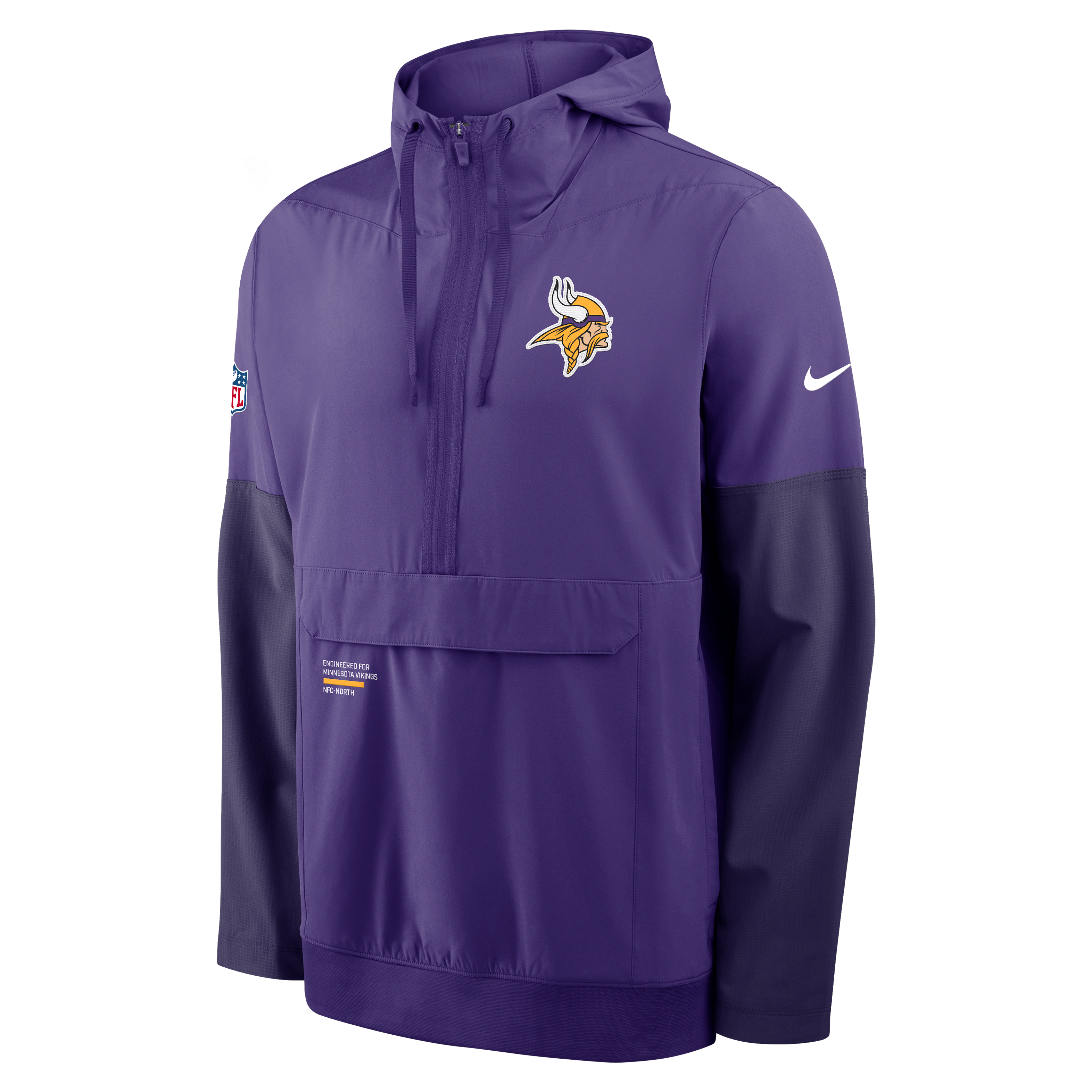 Minnesota Vikings Well Rounded Anorak Men's Nike NFL 1/2-Zip Hooded Jacket