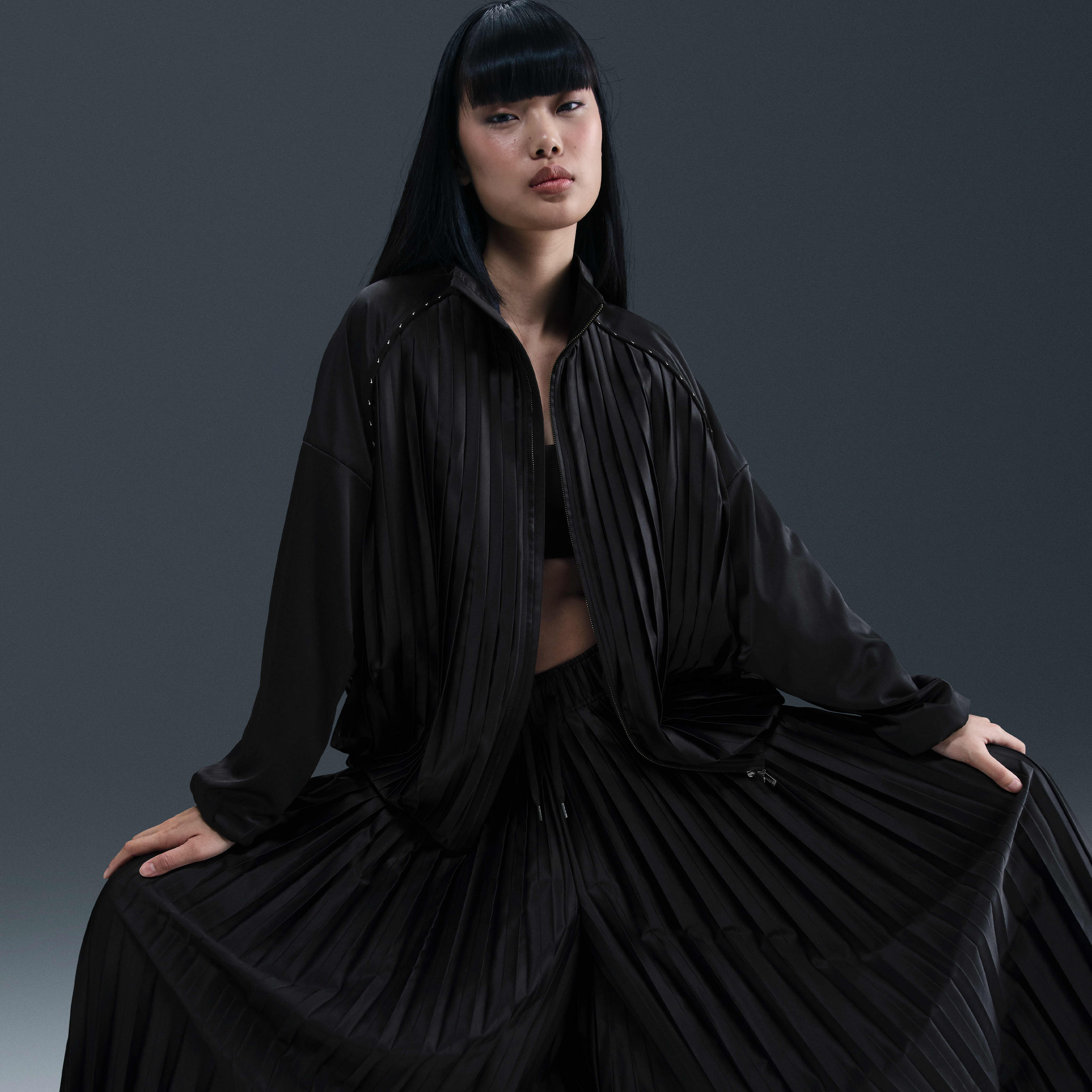 Nike Sportswear Collection Women's Mid-Rise Pleated Track Pants