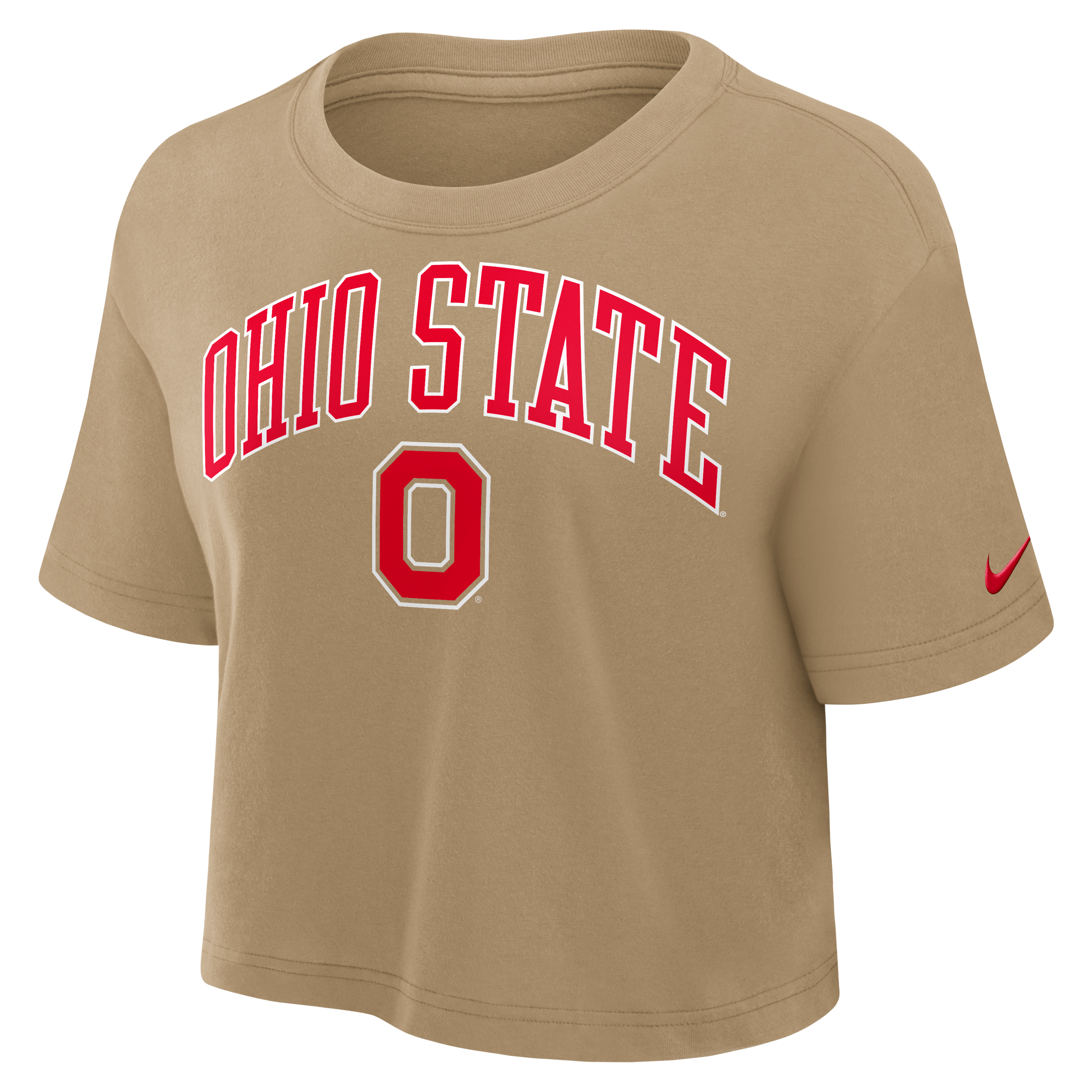 Ohio State Athletic Prep Arch Women's Nike Dri-FIT College Cropped T-Shirt