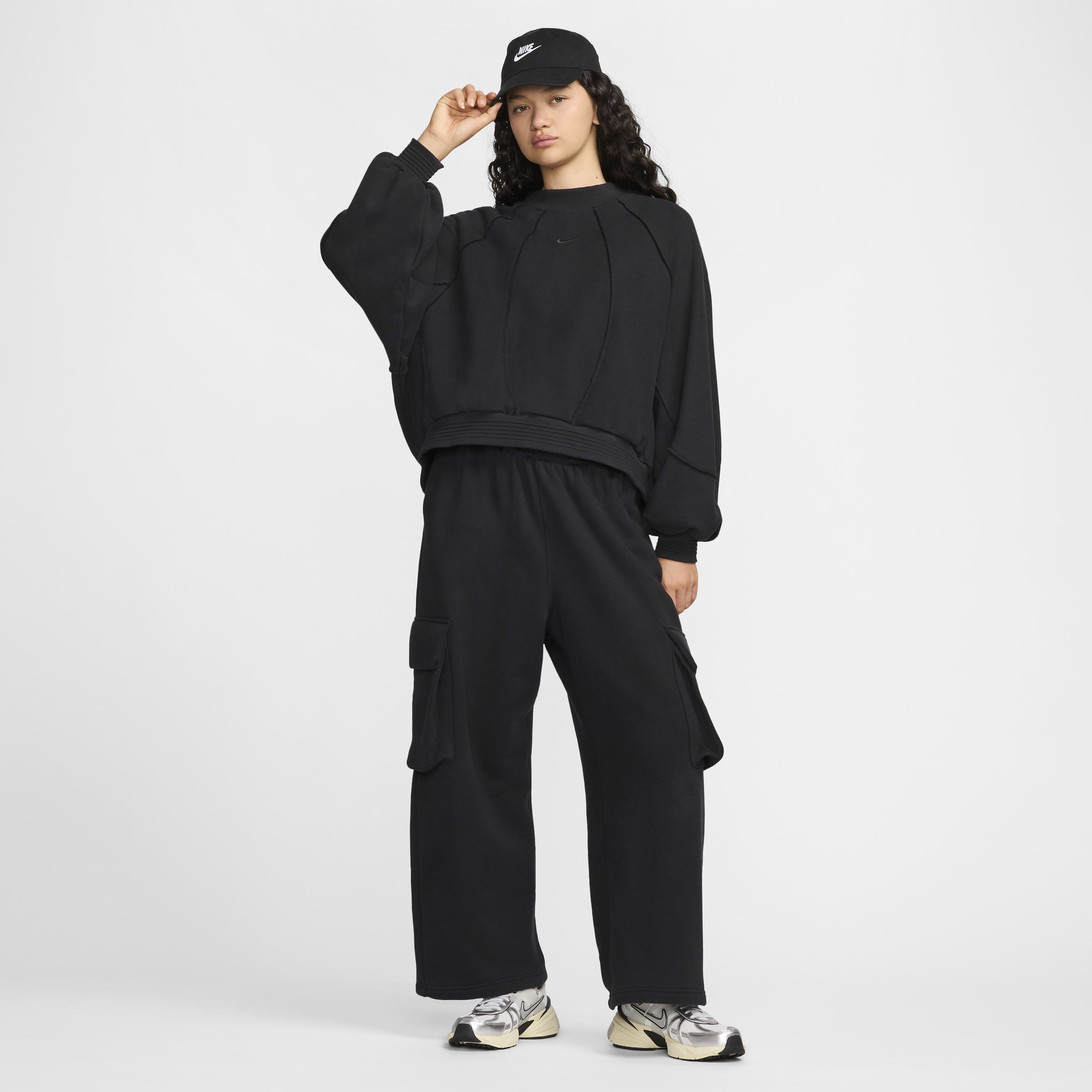 Nike Sportswear Collection Women's Oversized Crew-Neck French Terry Sweatshirt