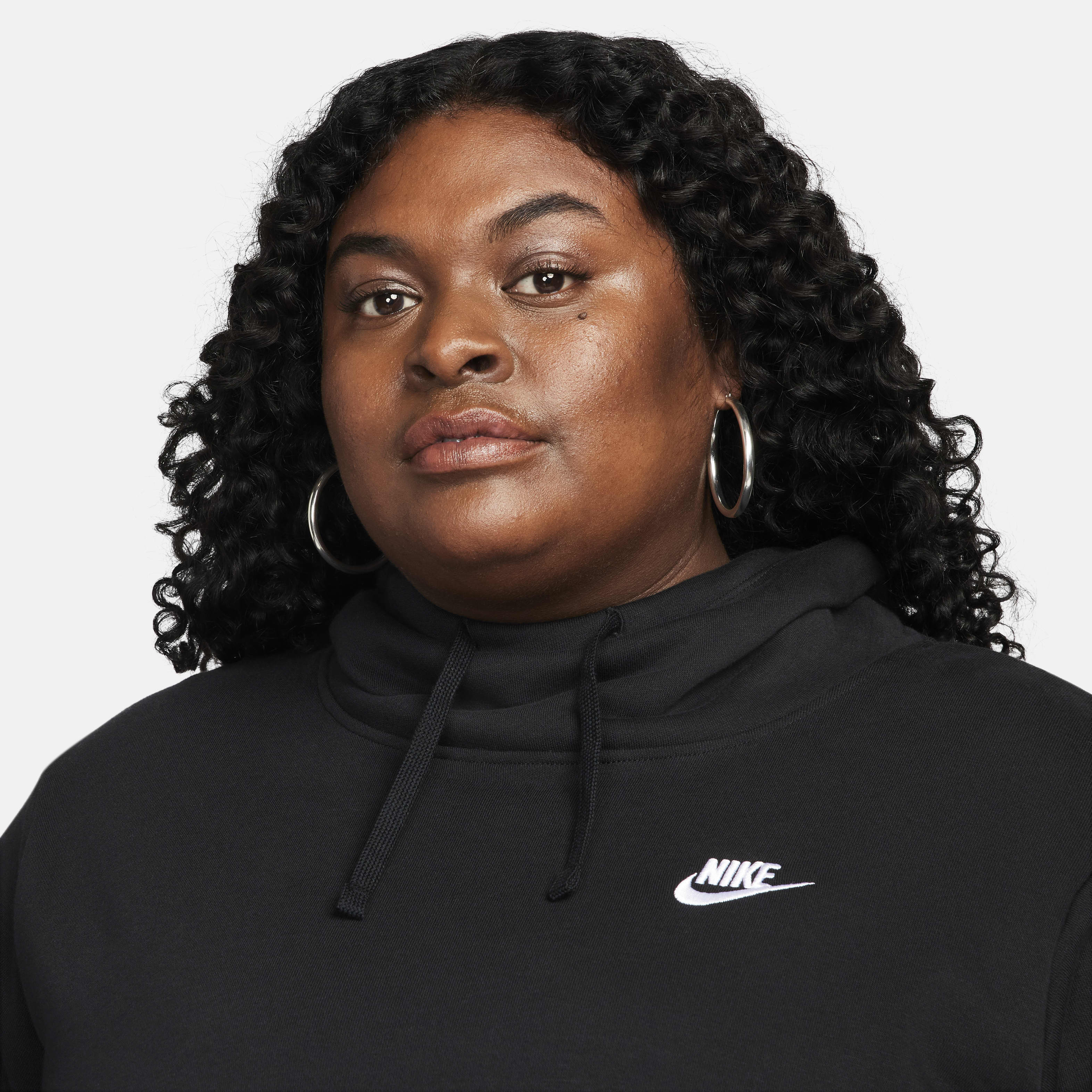 Nike Sportswear Club Fleece Women's Funnel-Neck Hoodie (Plus Size)