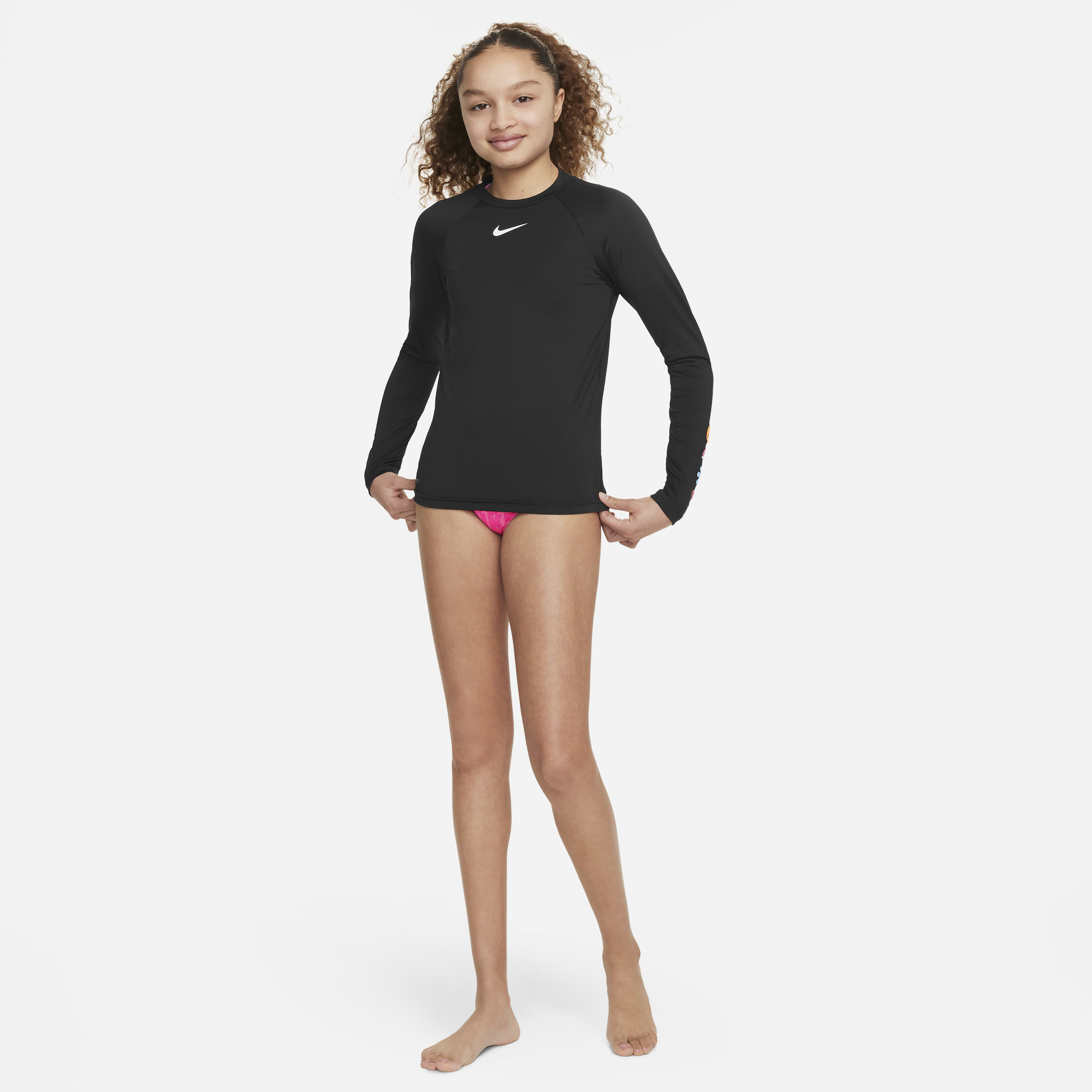 Nike Swim Charms Big Kids' (Girls') Long-Sleeve Hydroguard