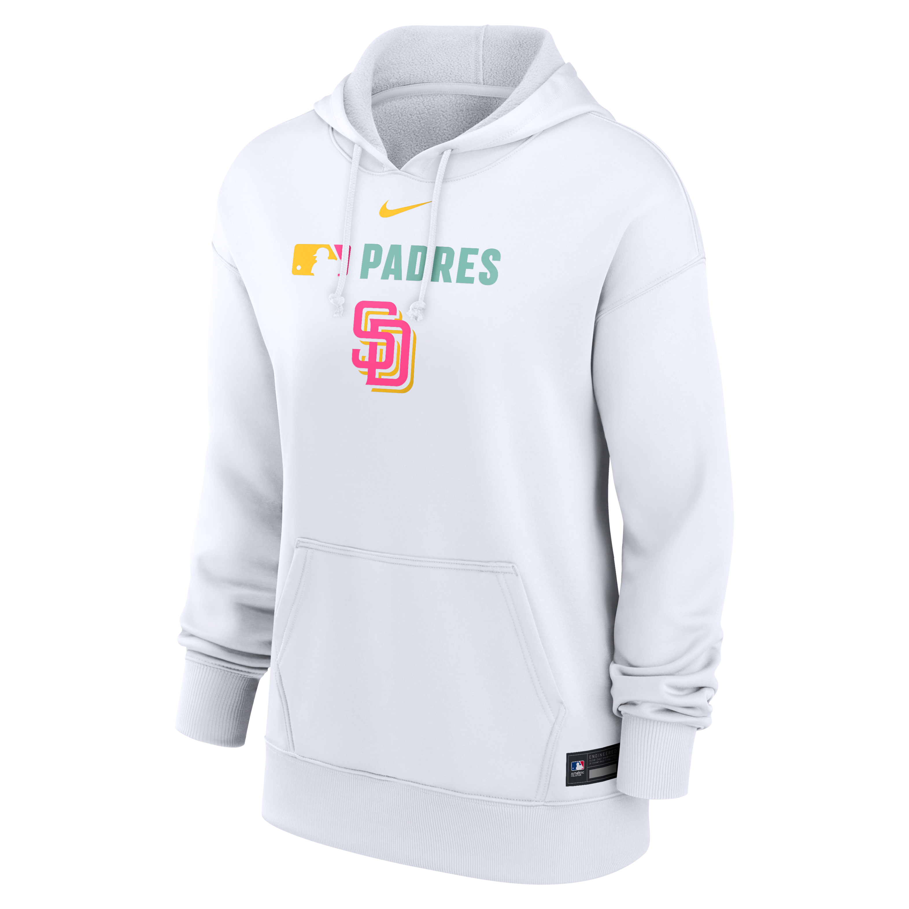 San Diego Padres Authentic Collection City Connect Women's Nike Therma MLB Pullover Hoodie