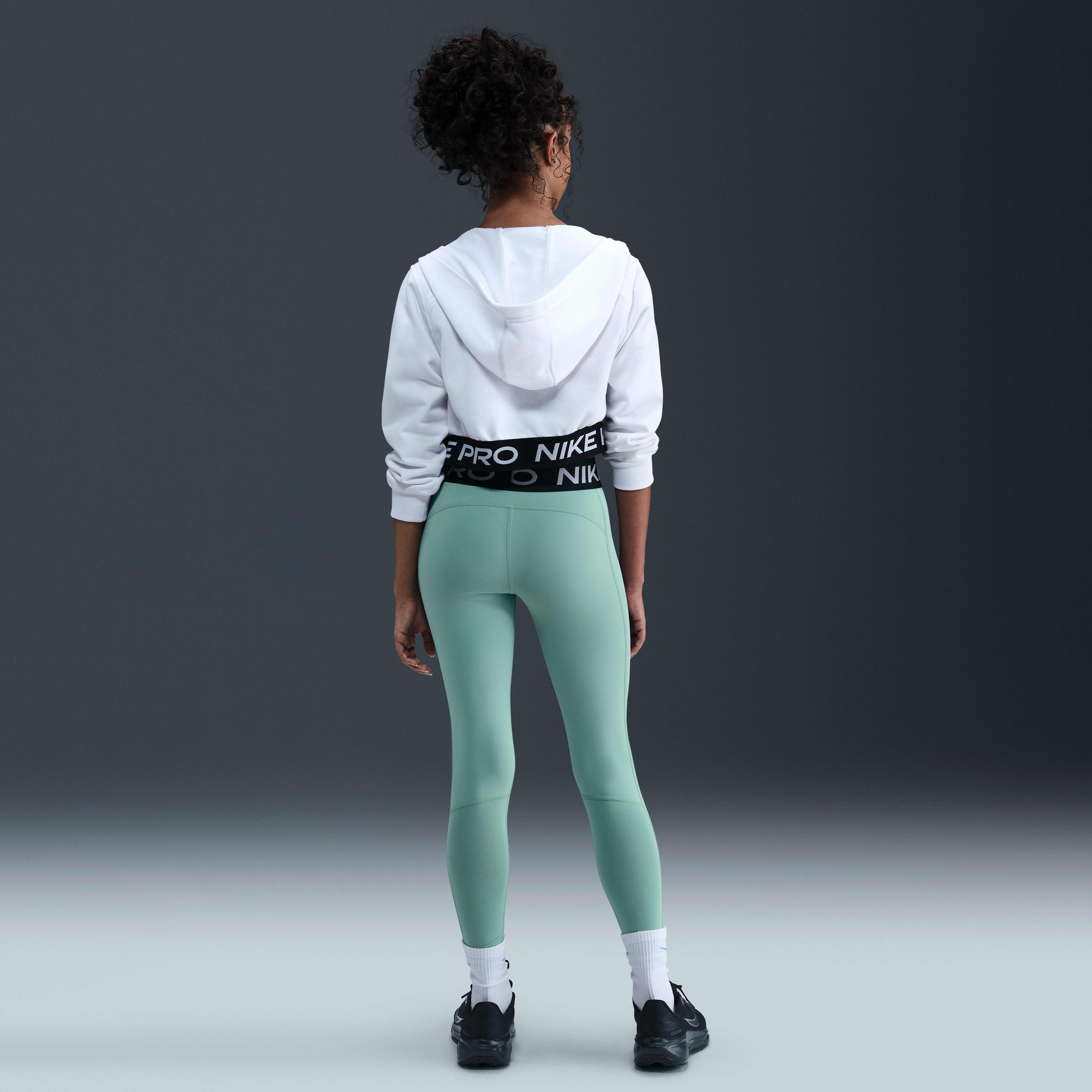 Nike Pro Girls' Mid-Rise Leggings
