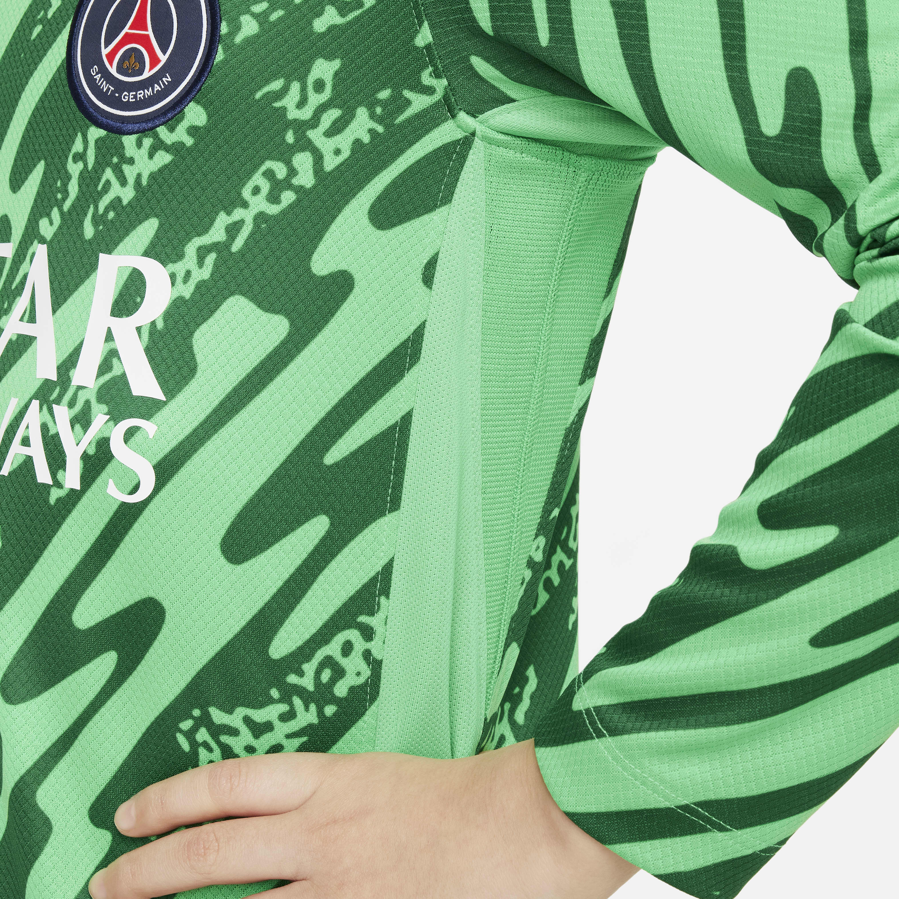 Paris Saint-Germain 2024 Stadium Goalkeeper Big Kids' Nike Dri-FIT Soccer Replica Jersey