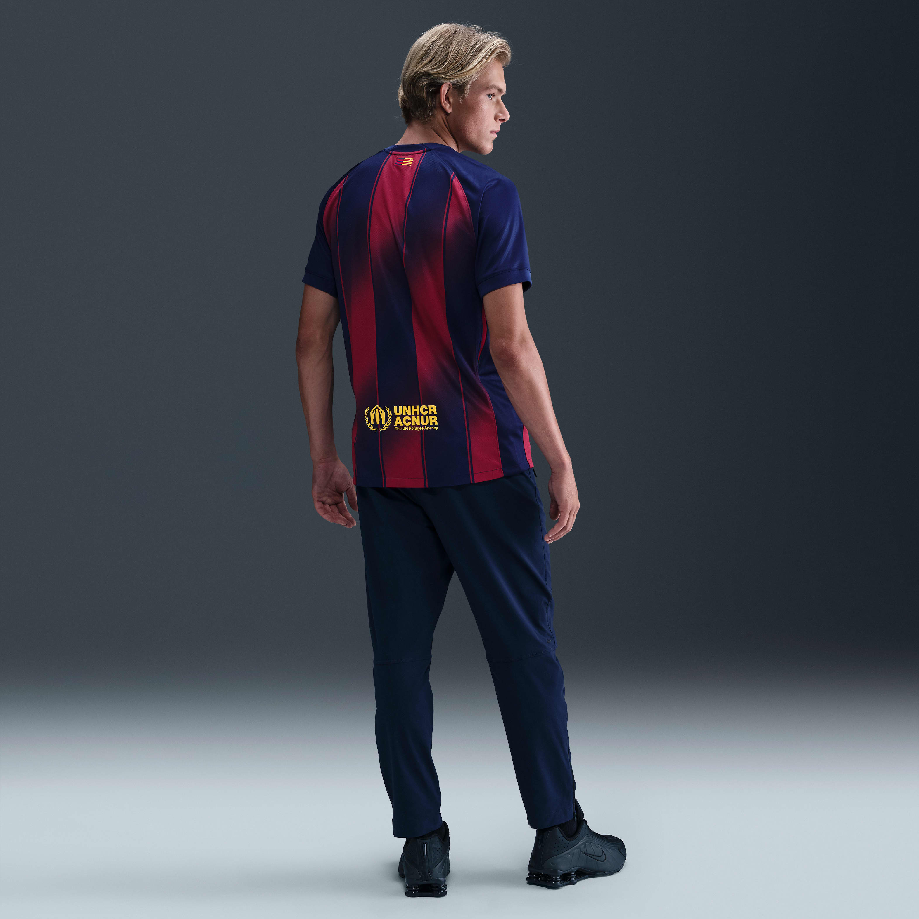 FC Barcelona 2025/26 Stadium Home Men's Nike Dri-FIT Soccer Replica Jersey