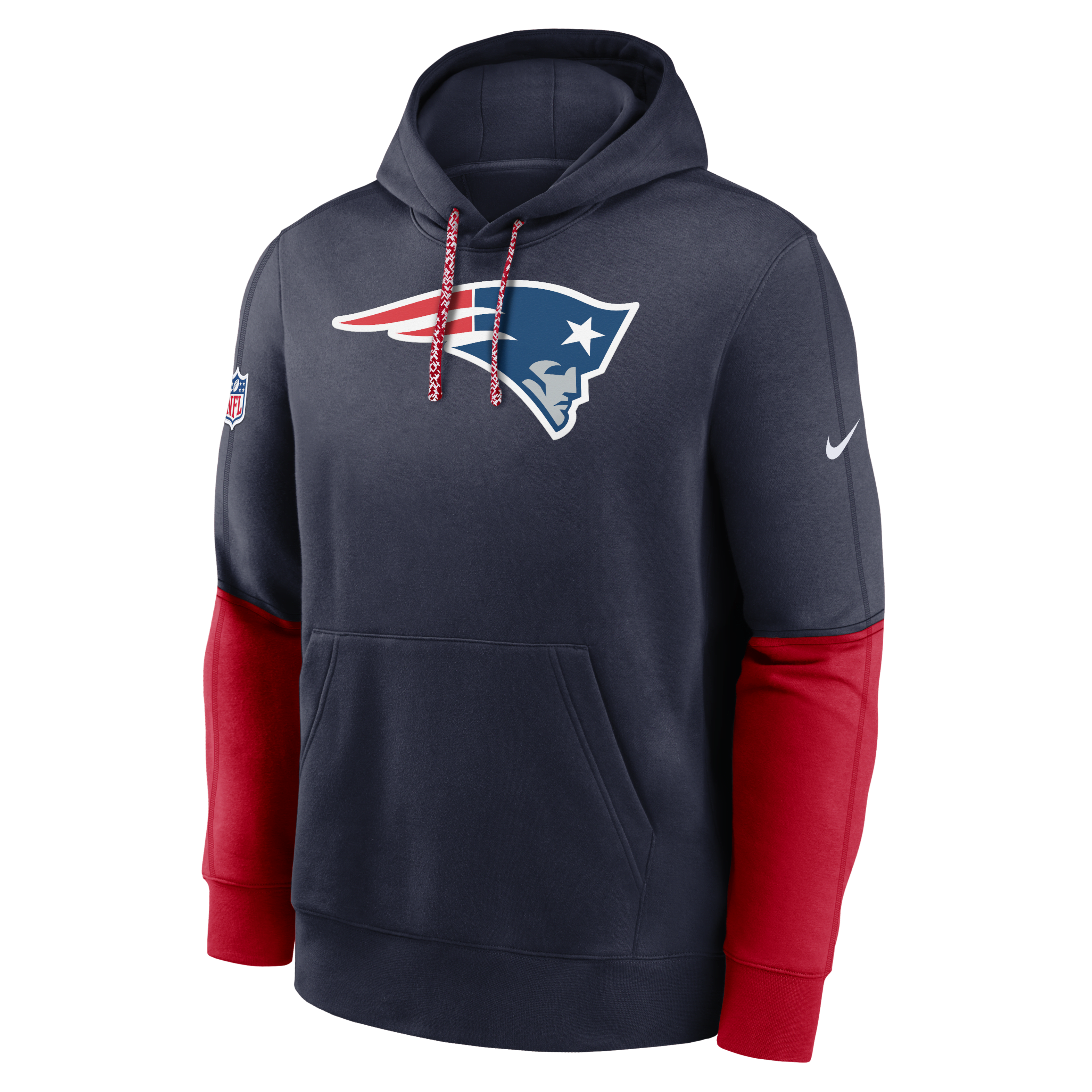 New England Patriots Sideline Team Issue Club Men's Nike NFL Pullover Hoodie