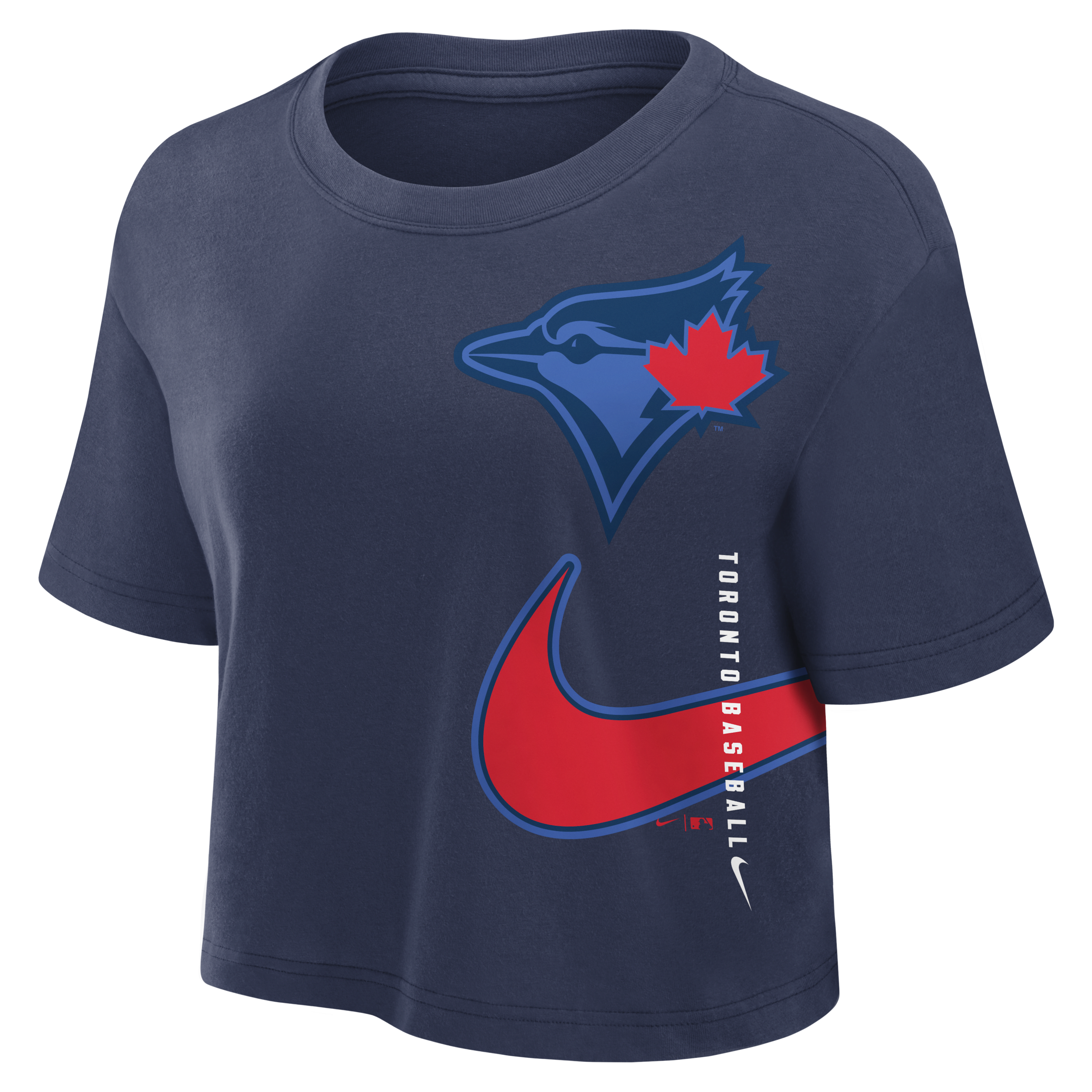 Toronto Blue Jays City Connect Women's Nike Dri-FIT MLB Cropped T-Shirt