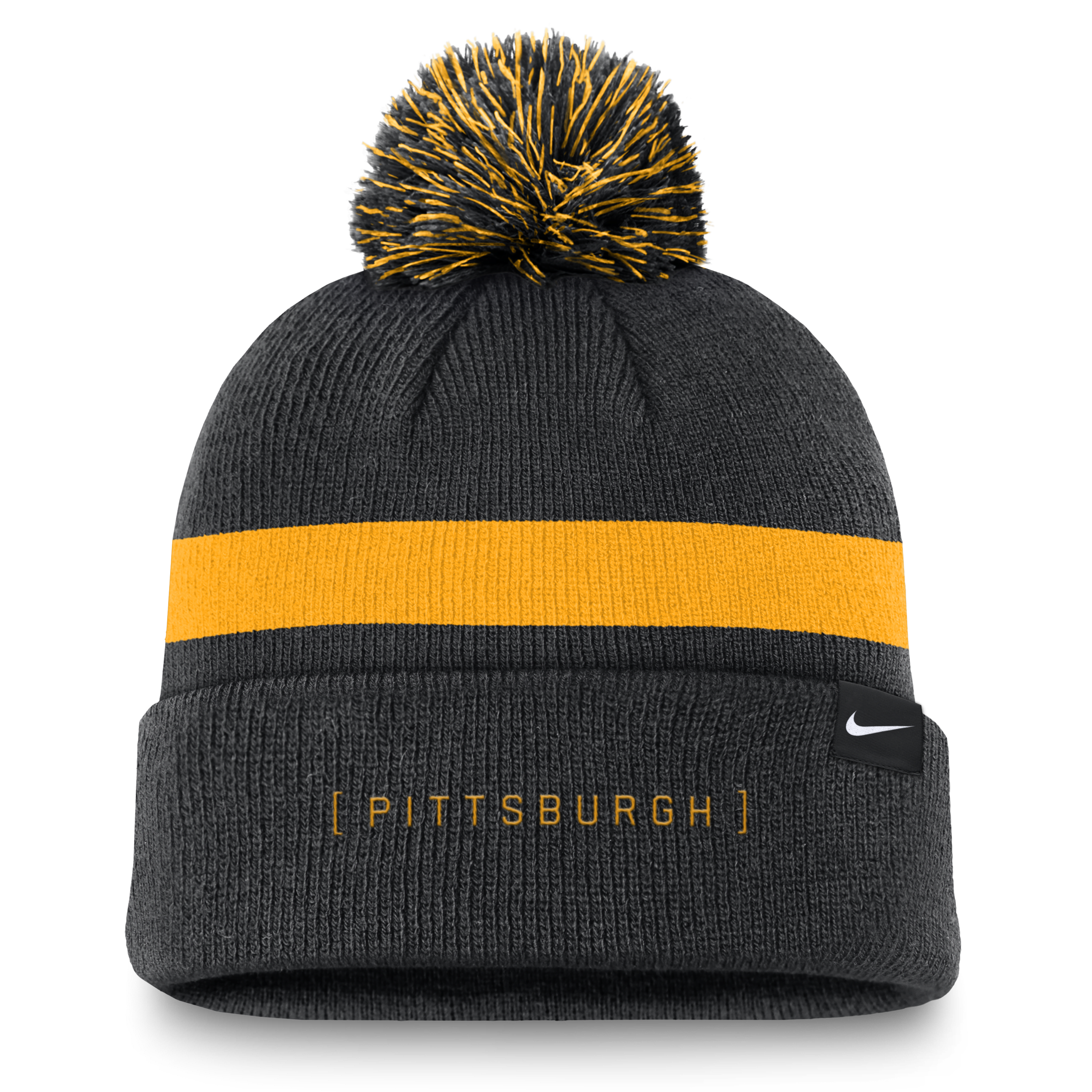 Pittsburgh Pirates Hometown Peak Men's Nike MLB Cuffed Pom Beanie