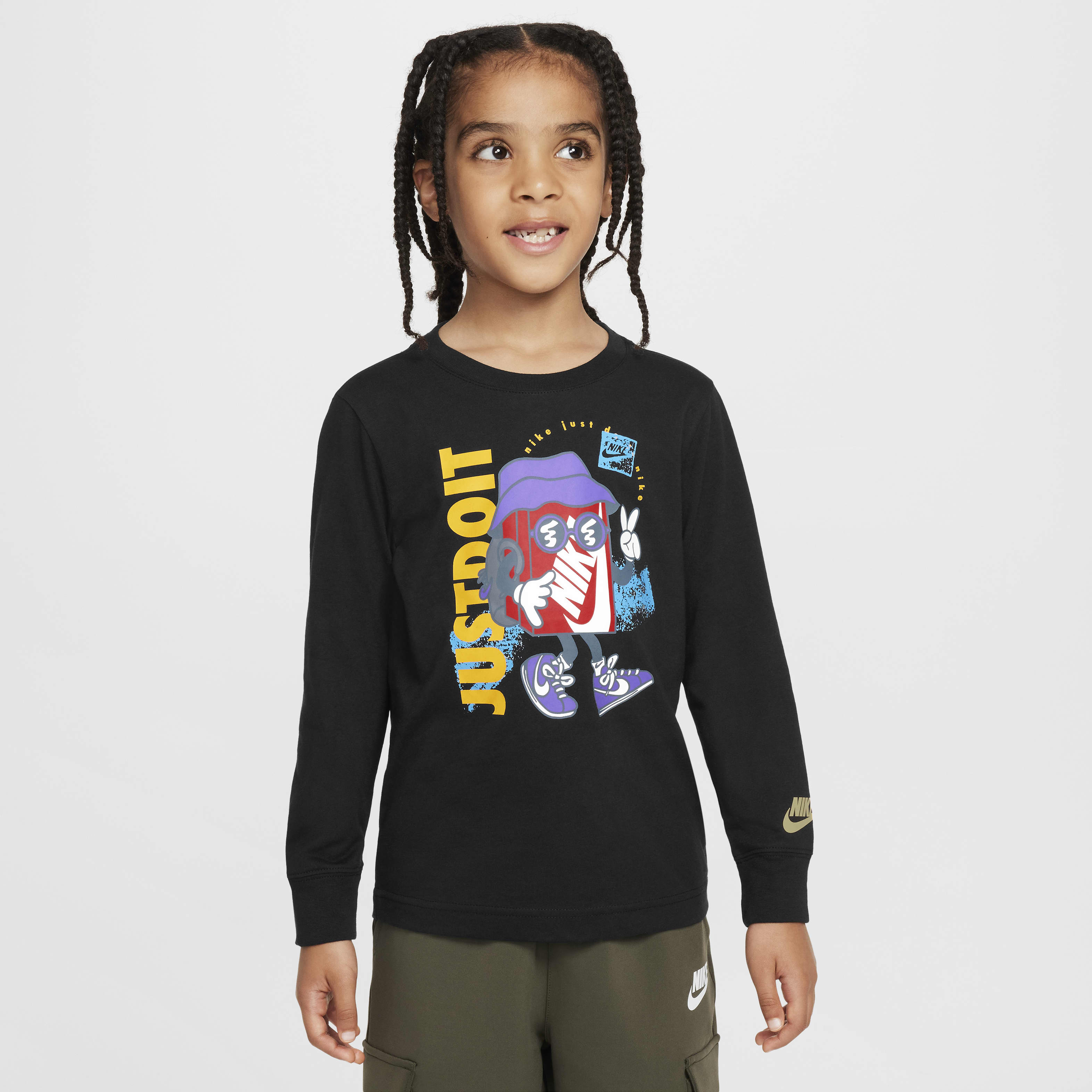 Nike Toddler Boxy Peace Long Sleeve T-Shirt