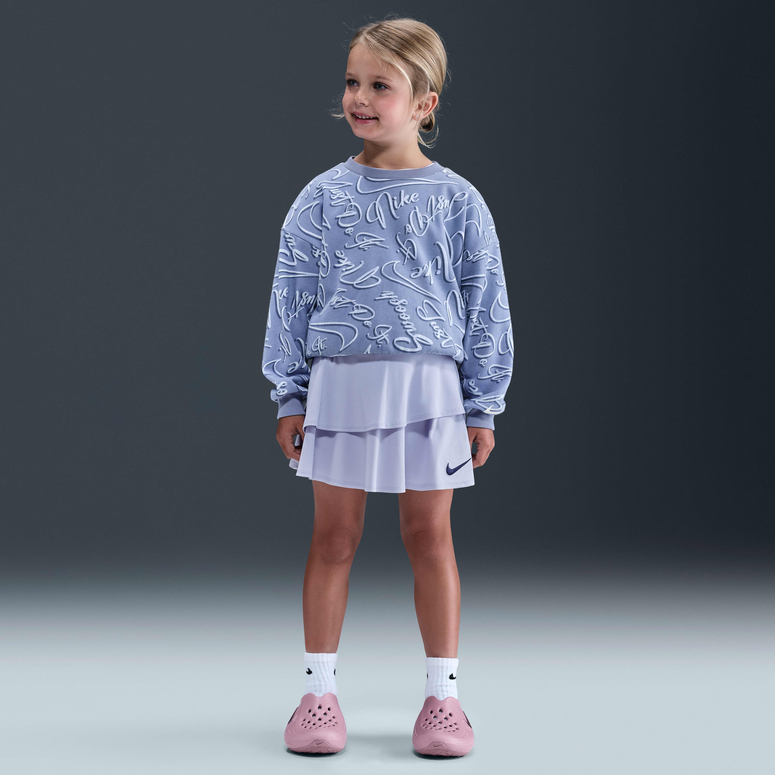 Nike Swoosh On Pointe Toddler Floral Futura 2-Piece Scooter Set