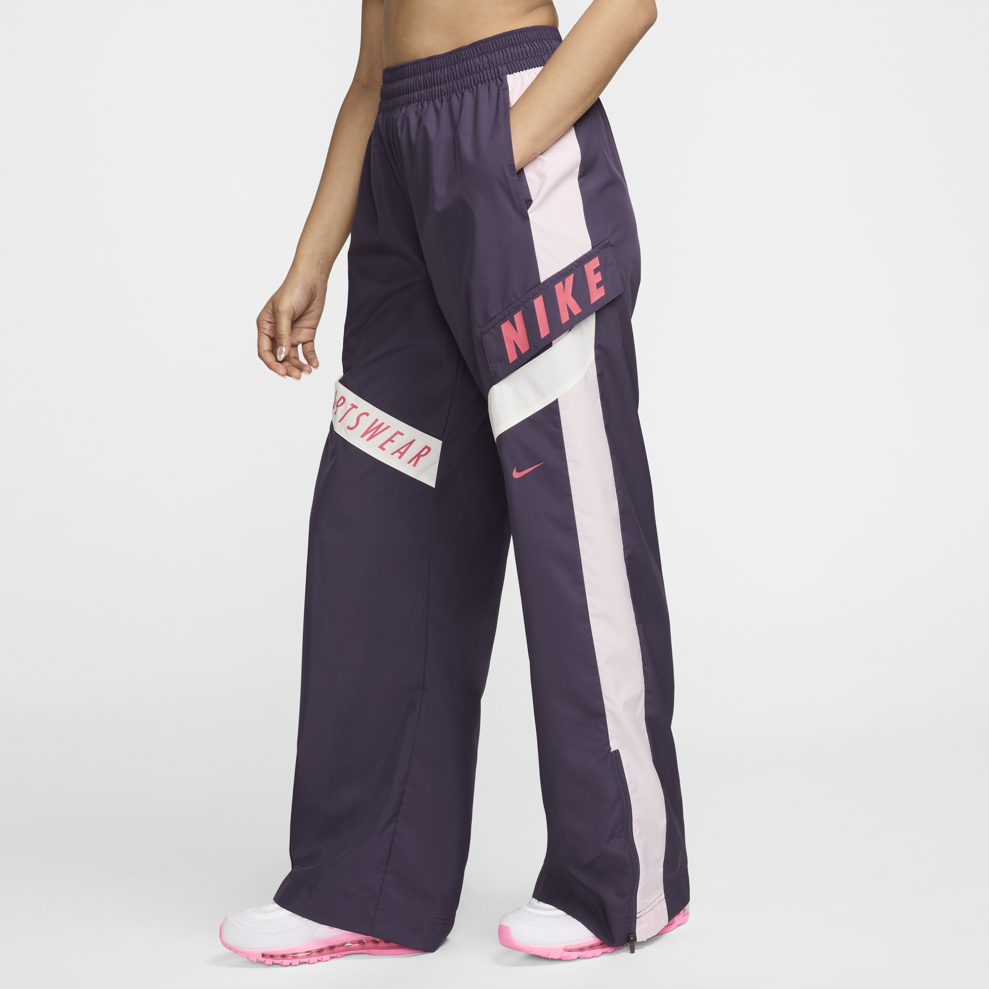 nike popper pants womens