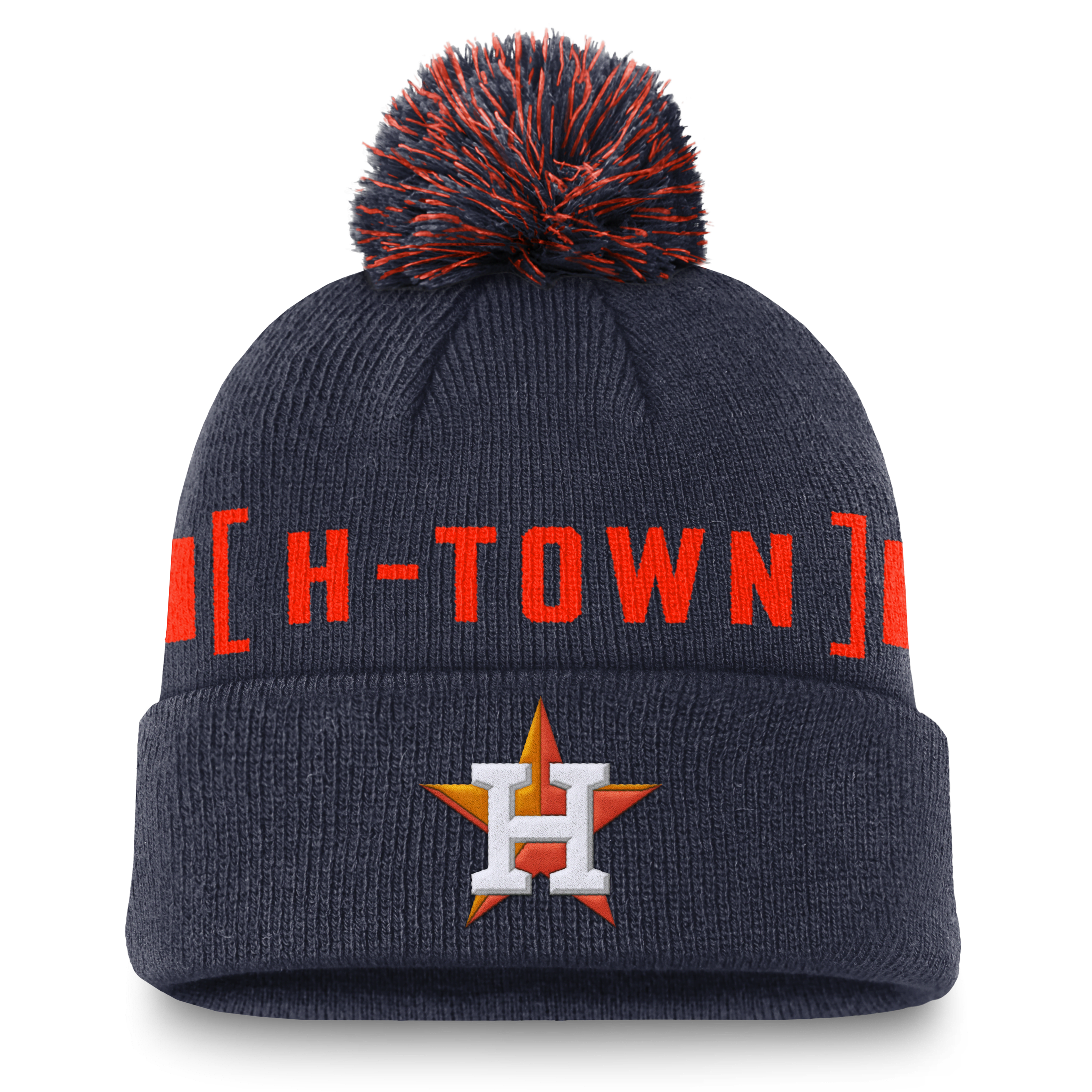 Houston Astros Hometown Peak Men's Nike MLB Cuffed Pom Beanie