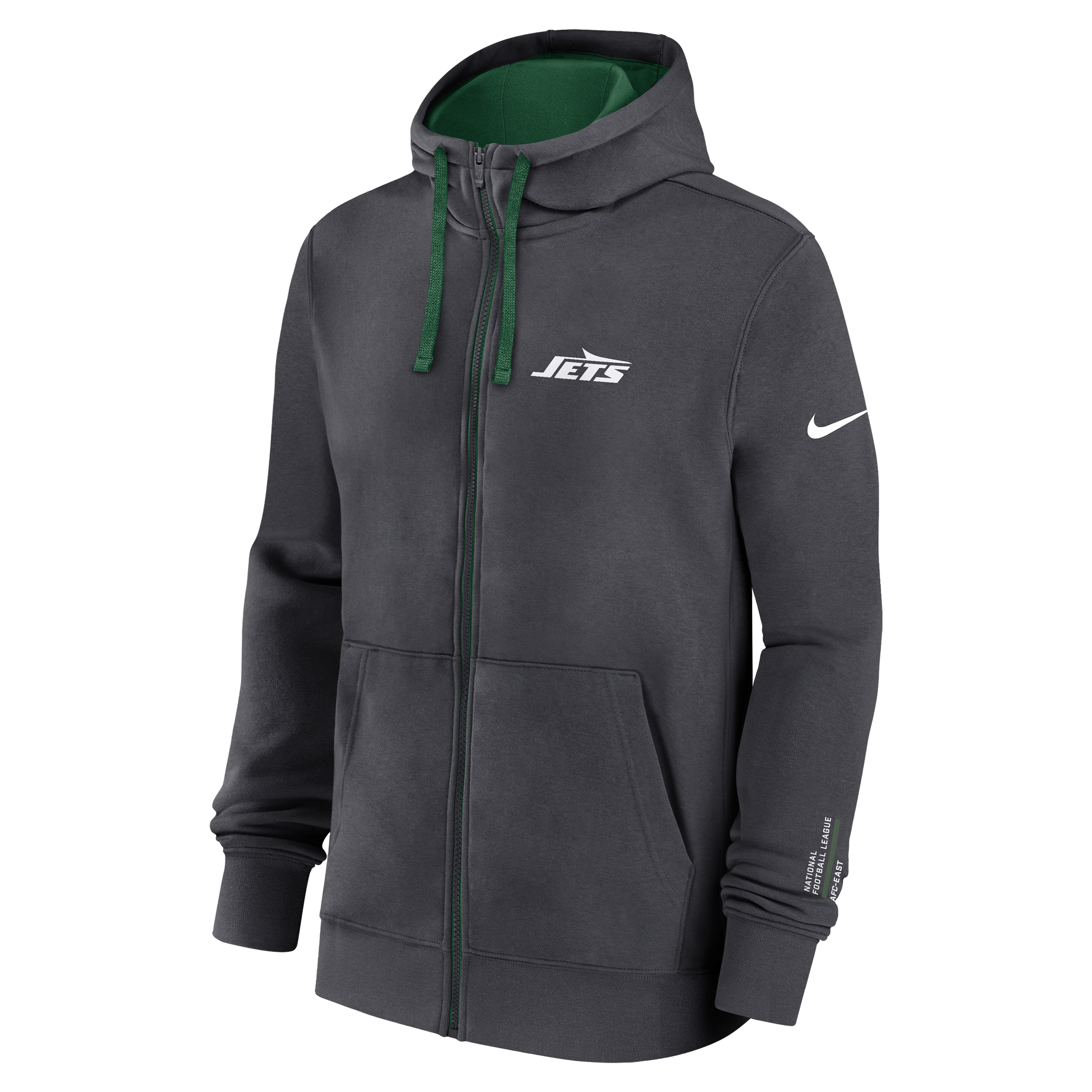 New York Jets Playbook Page Club Men's Nike NFL Full-Zip Hoodie