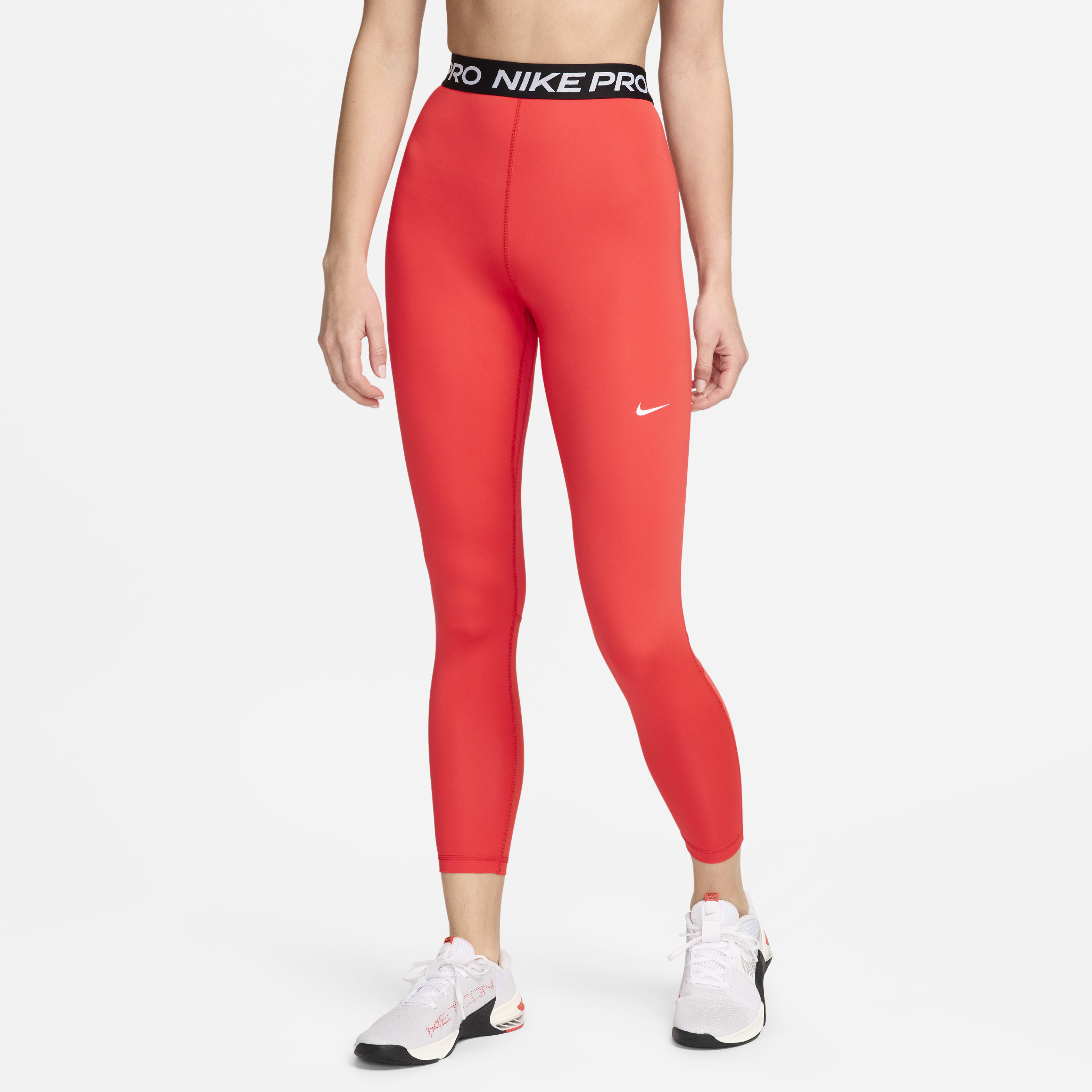 Nike Pro Women's High-Waisted 7/8 Mesh-Paneled Leggings