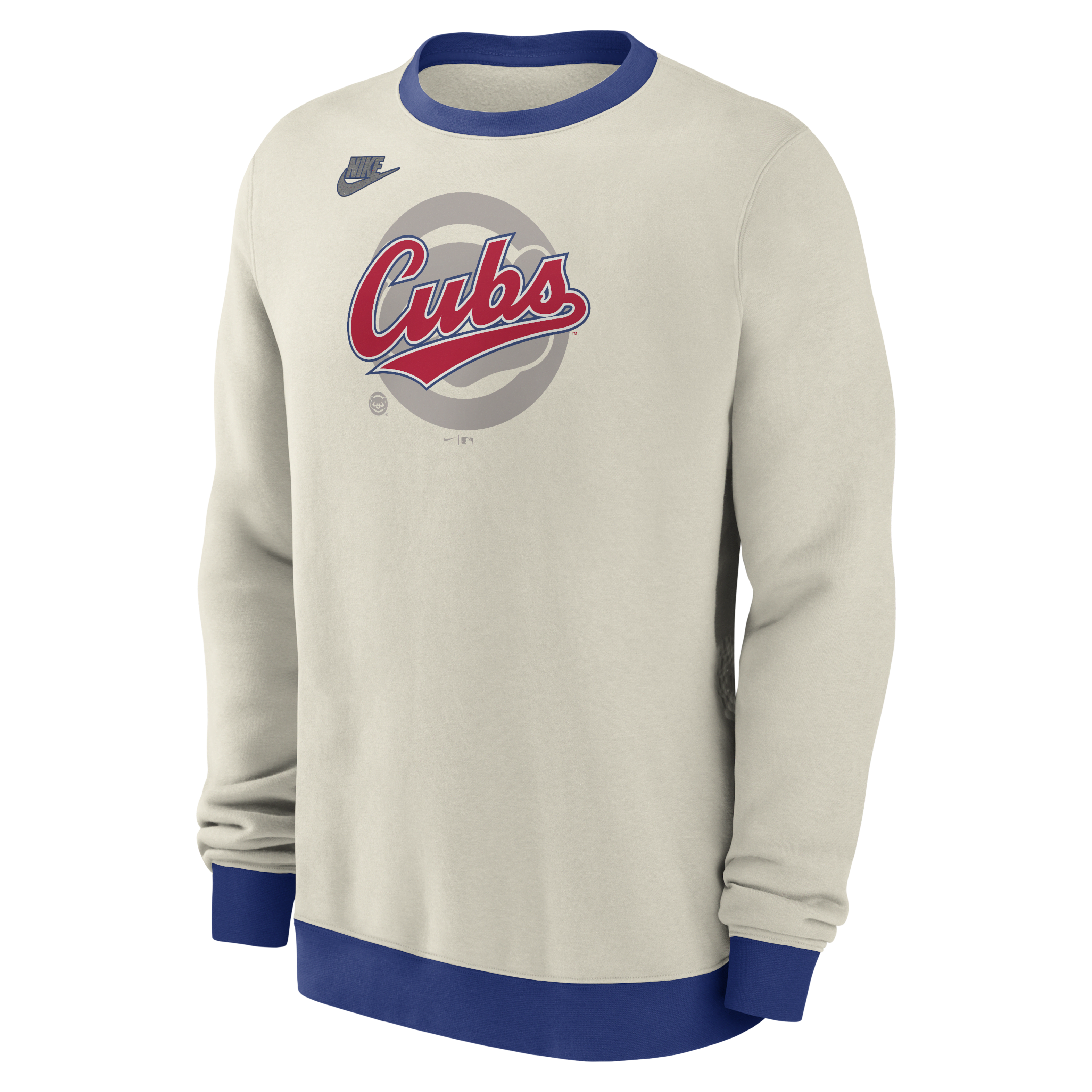 Chicago Cubs Cooperstown Men's Nike MLB Pullover Crew